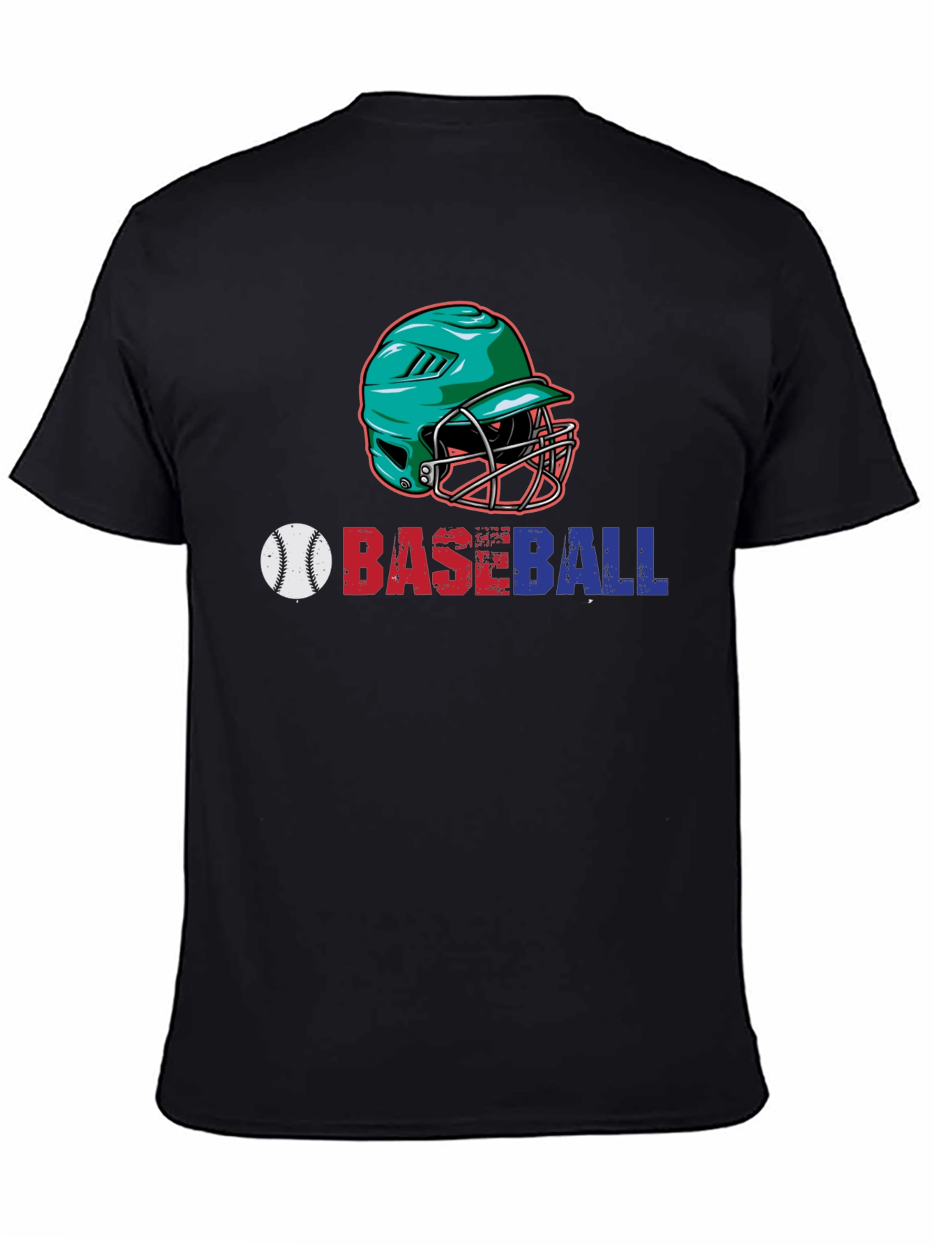 Baseball Helmet Graphic T-Shirt