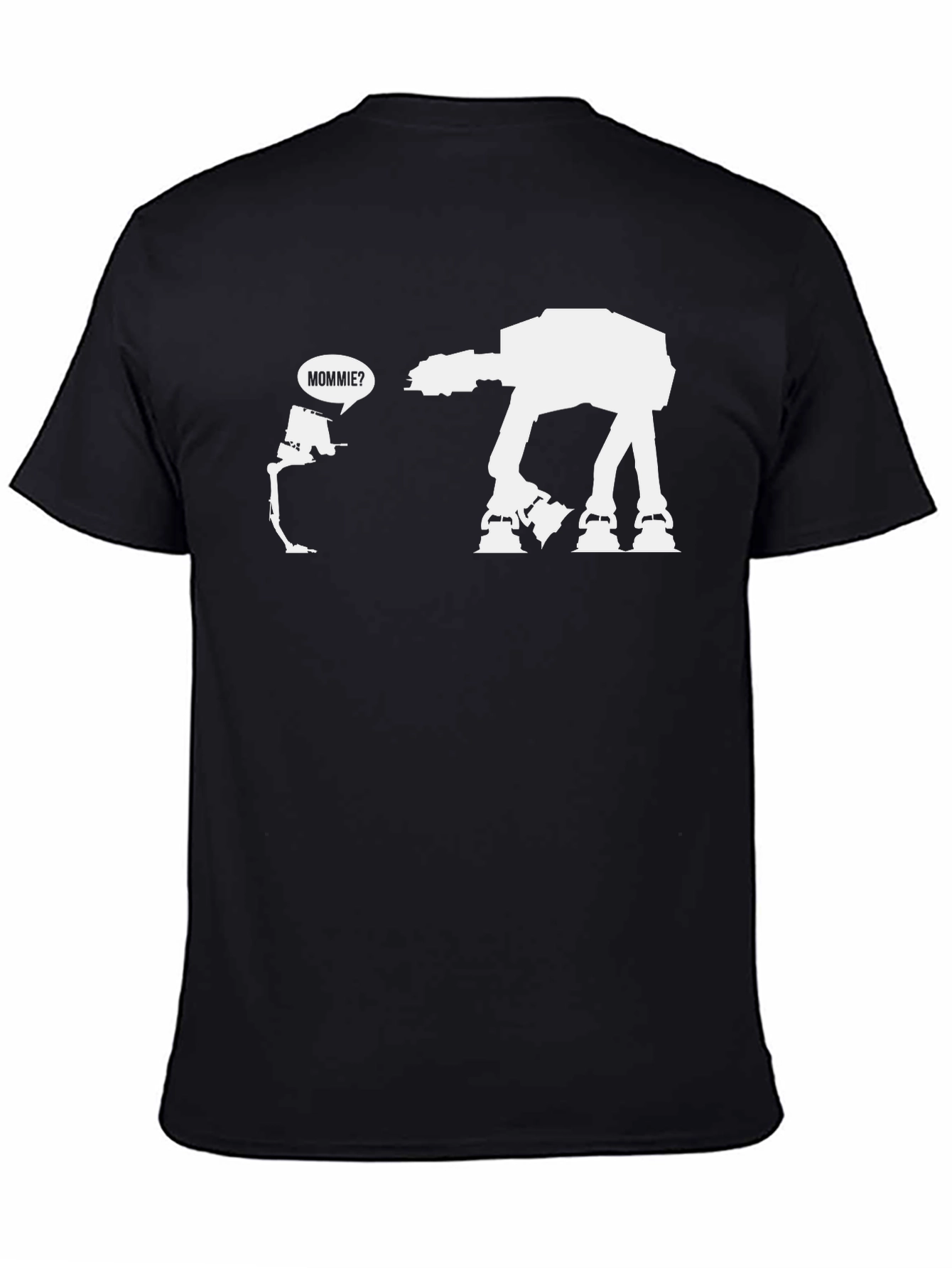 Star Wars AT-AT Mommie? Black T-Shirt