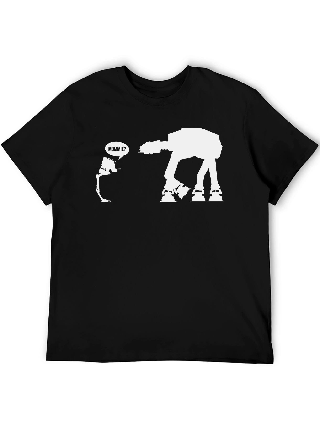 Star Wars AT-AT Mommie? Black T-Shirt