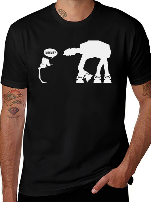 Star Wars AT-AT Mommie? Black T-Shirt