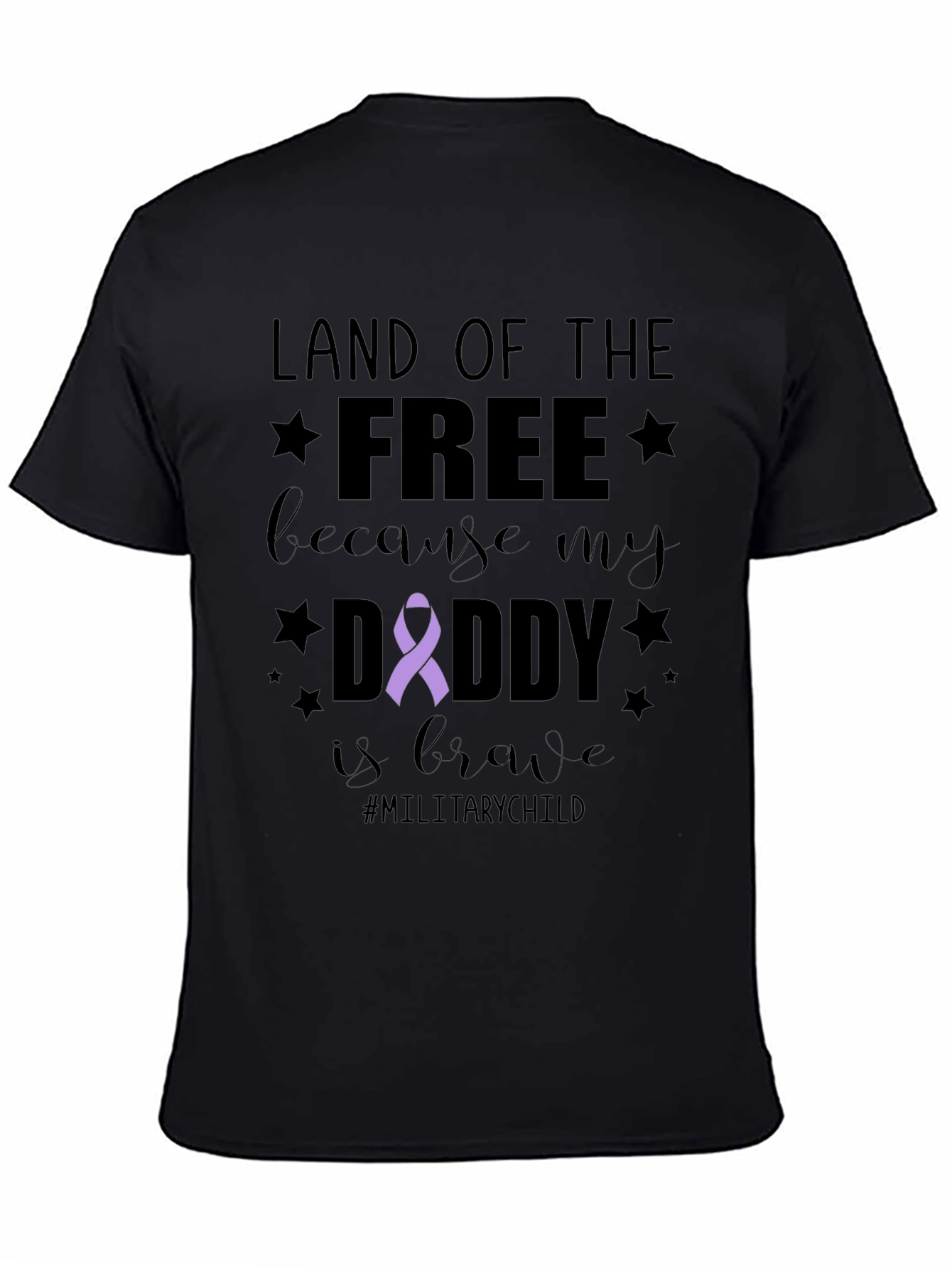 Land of the Free Daddy Military Child T-Shirt