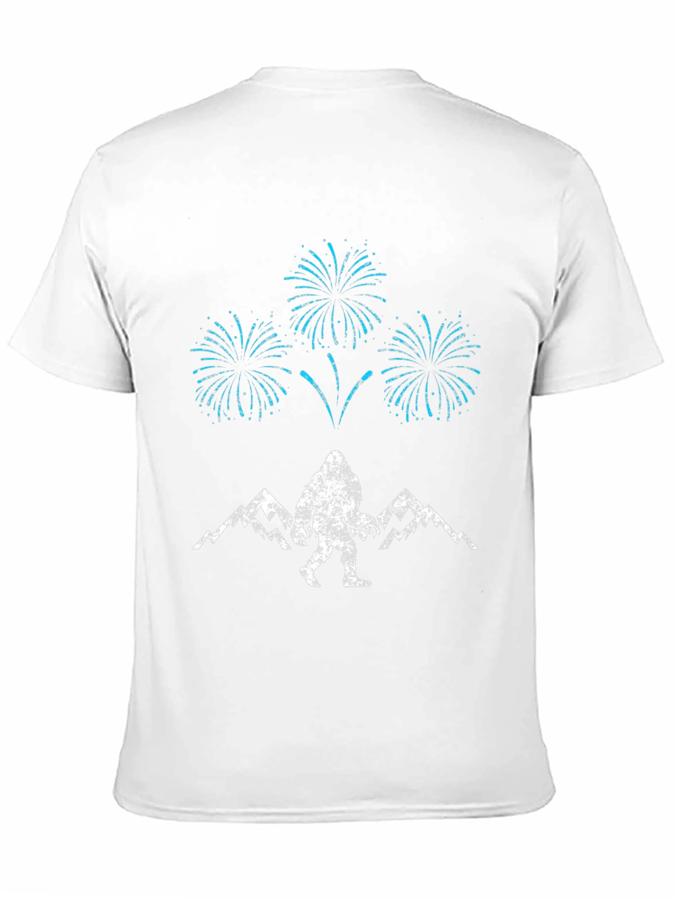 Bigfoot Fireworks Graphic Tee - Black Cotton Blend