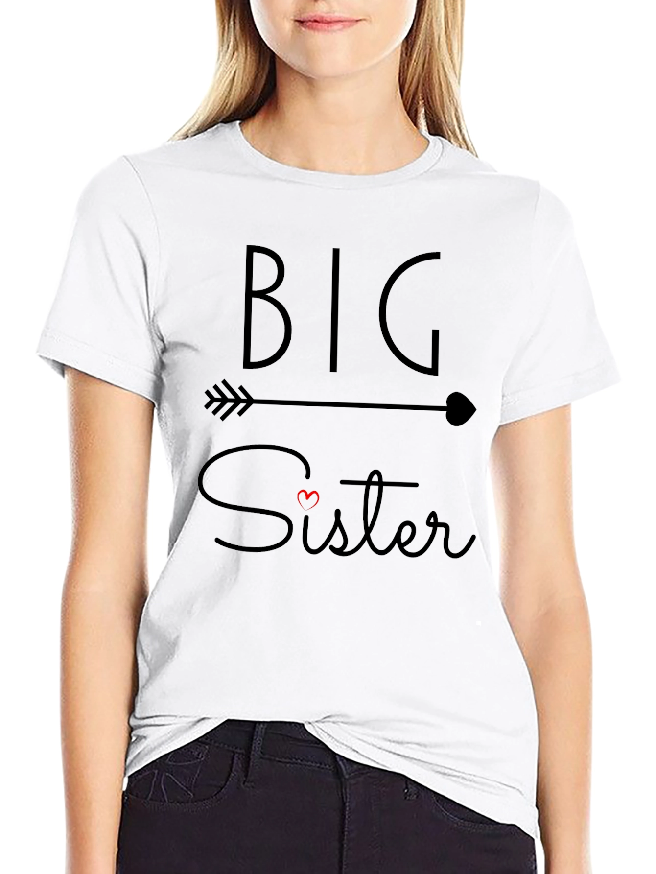 Big Sister Arrow T-Shirt - Cute Matching Family Tee