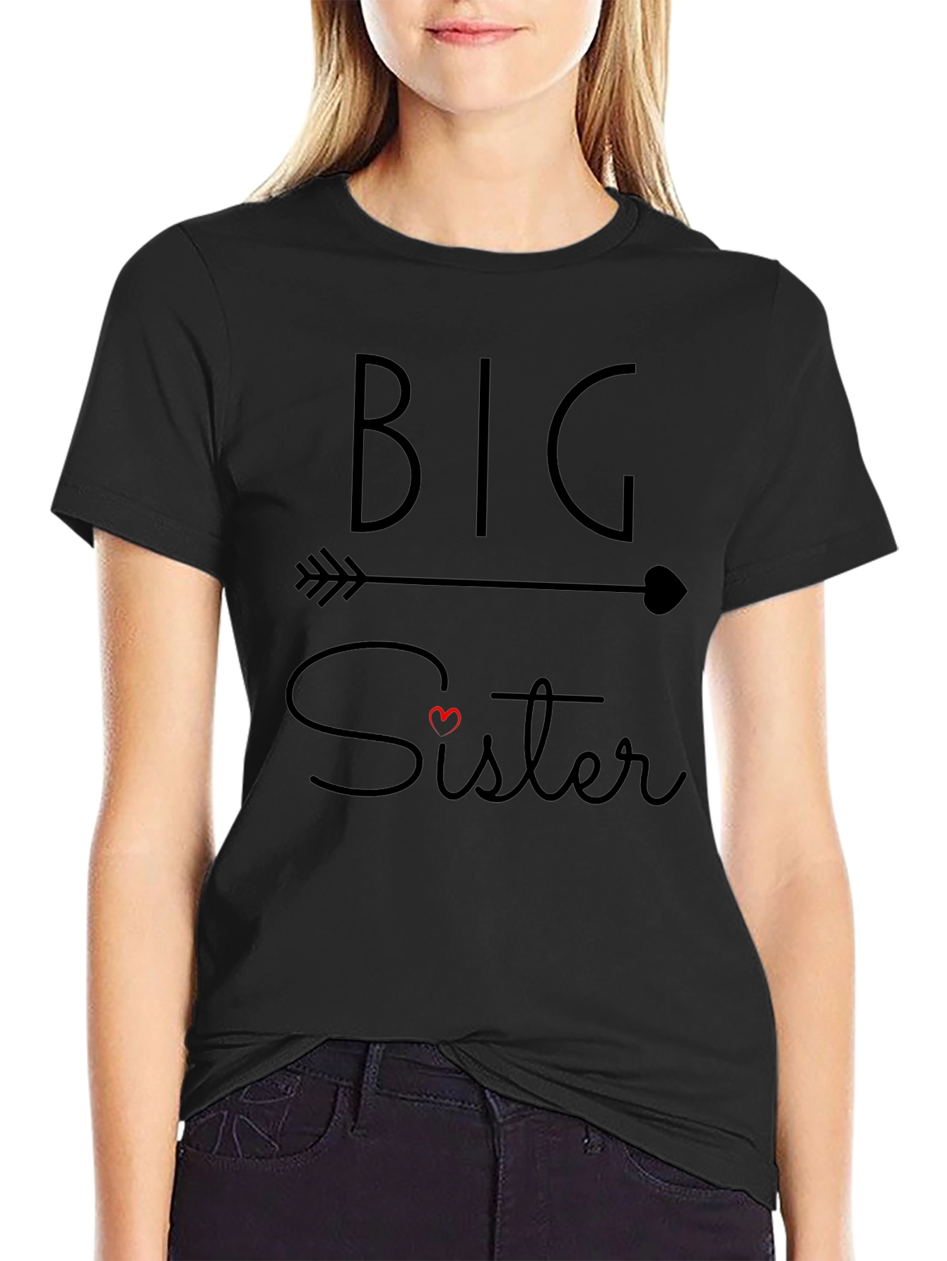 Big Sister Arrow T-Shirt - Cute Matching Family Tee