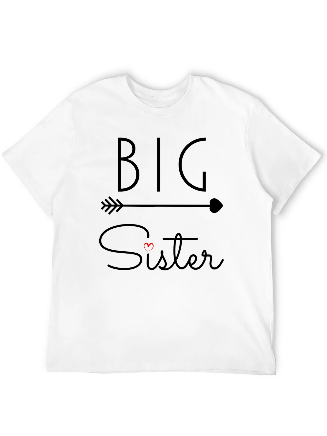 Big Sister Arrow T-Shirt - Cute Matching Family Tee