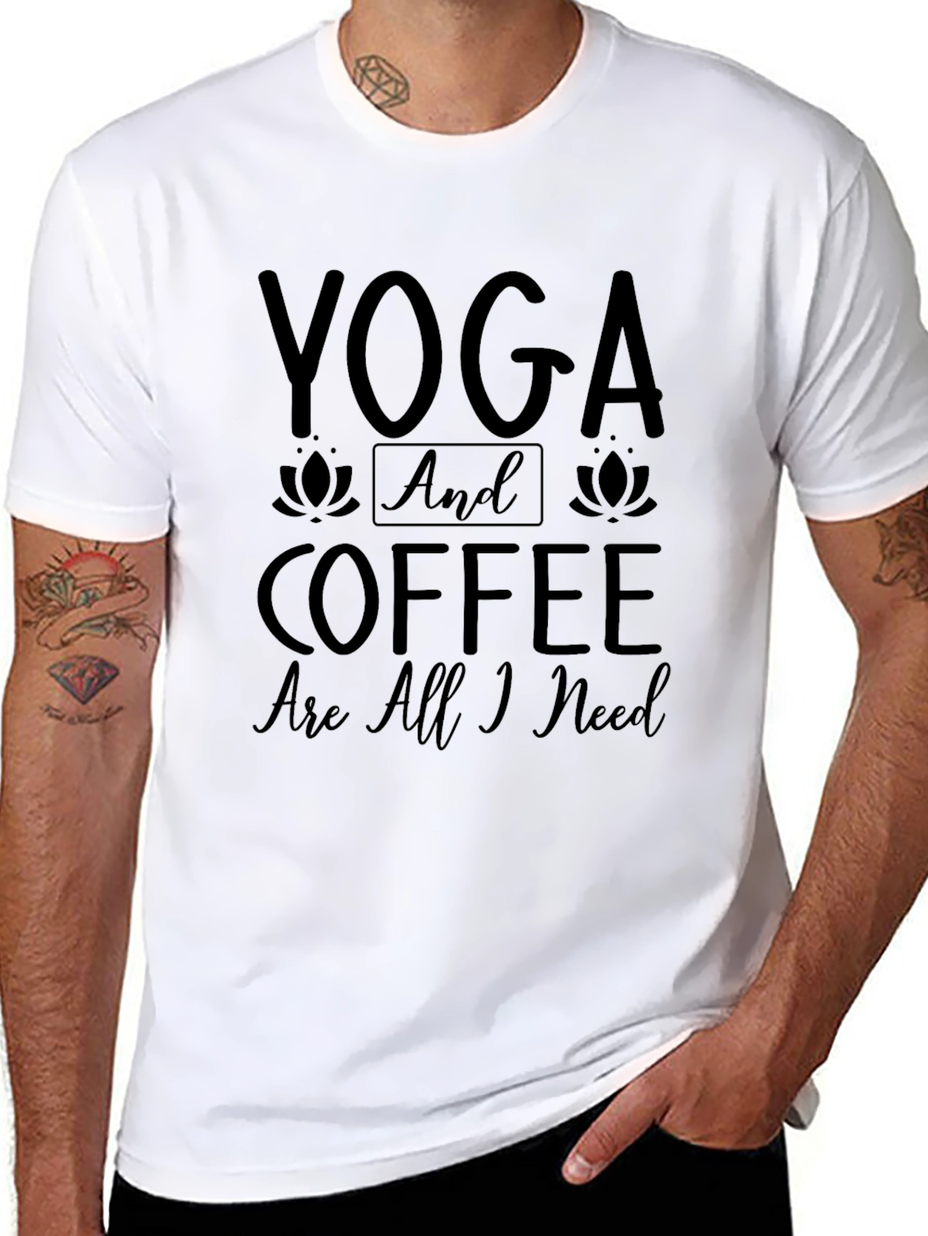 Yoga & Coffee T-Shirt: The Perfect Balance!