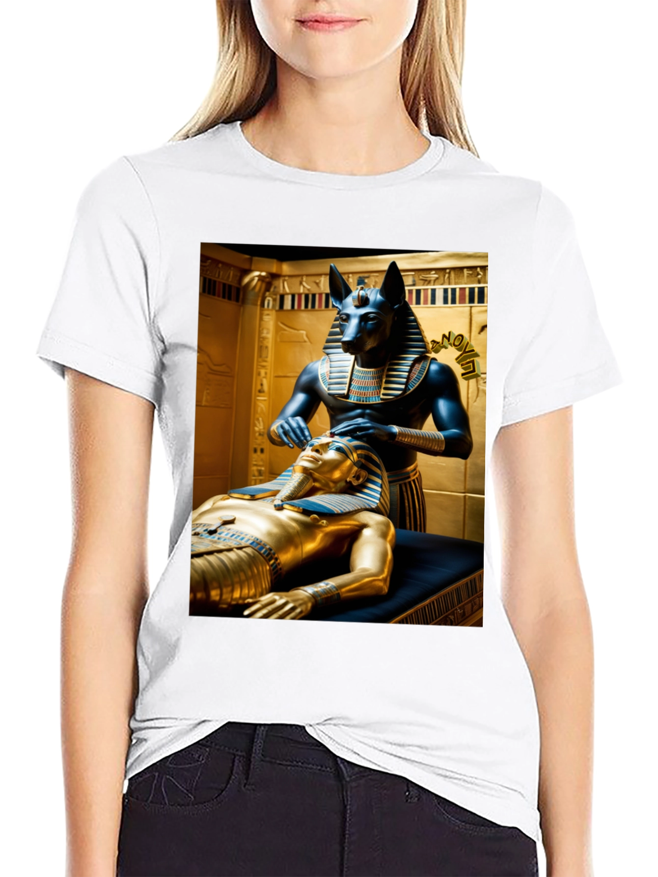Anubis Pharaoh T-Shirt - Egyptian Mythology Graphic Tee
