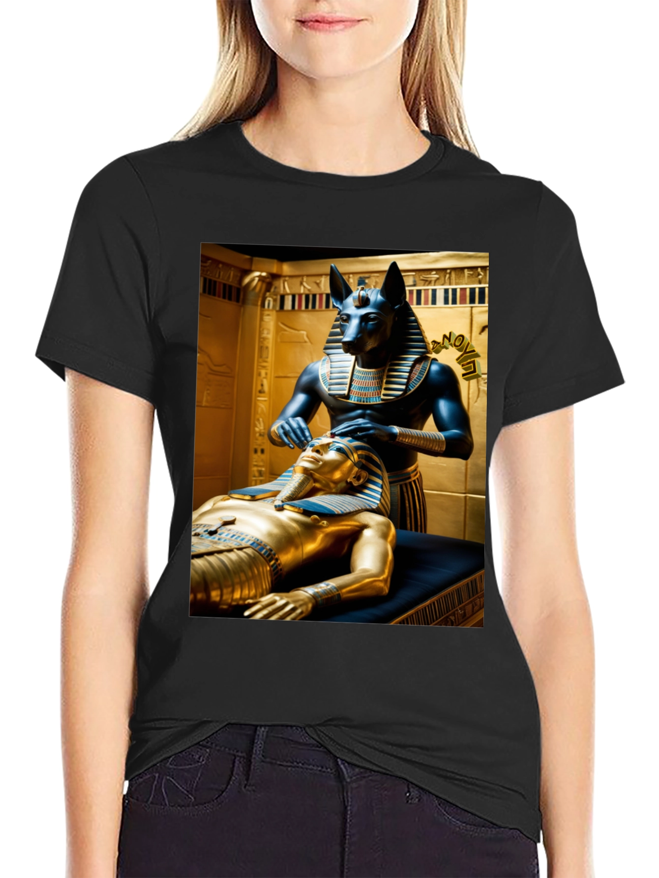 Anubis Pharaoh T-Shirt - Egyptian Mythology Graphic Tee