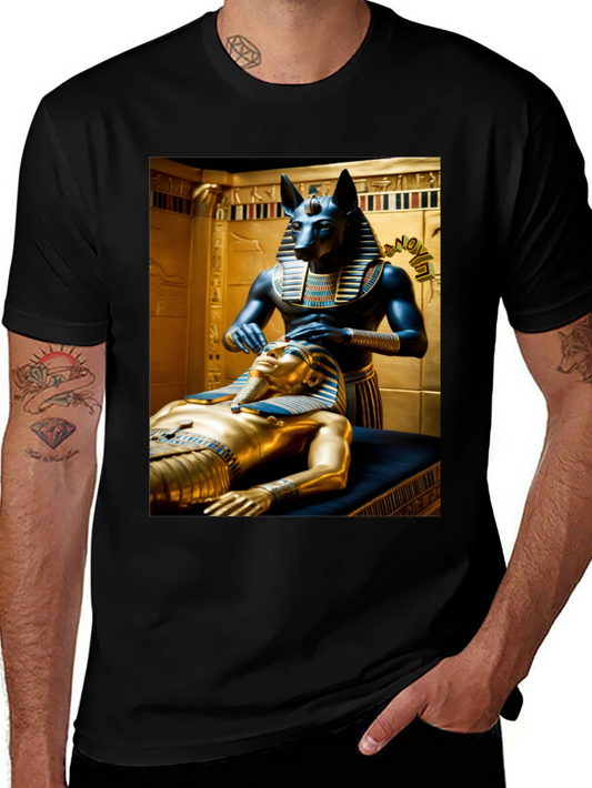 Anubis Pharaoh T-Shirt - Egyptian Mythology Graphic Tee