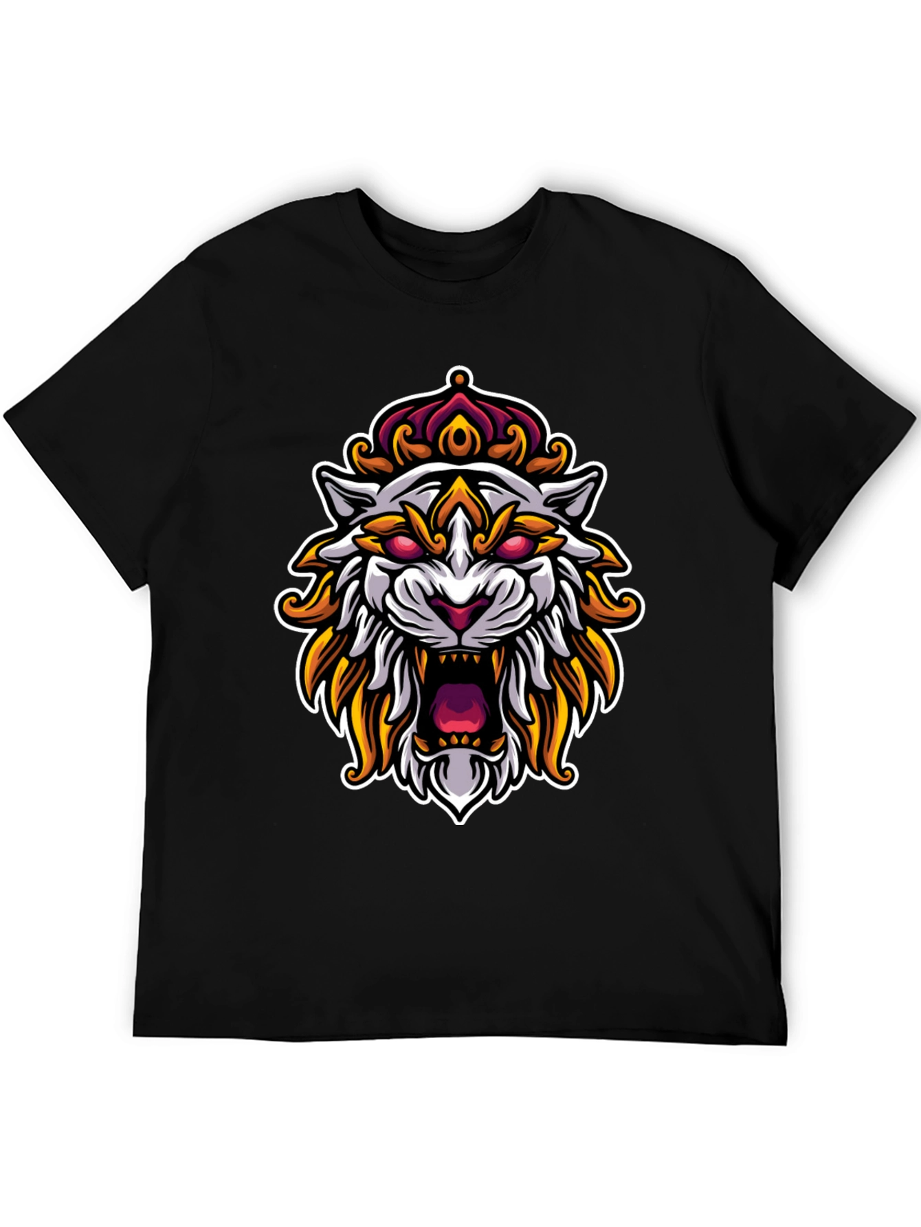 King Tiger Graphic T-Shirt - Black