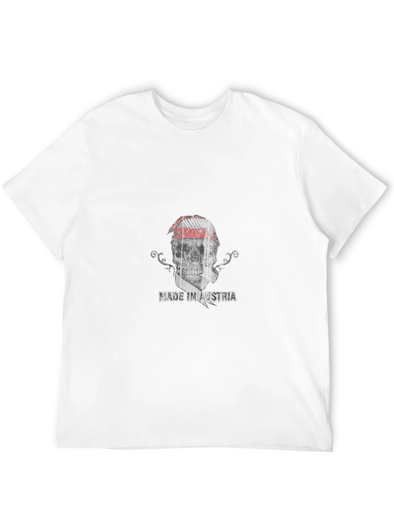 Austrian Flag Skull Graphic Tee