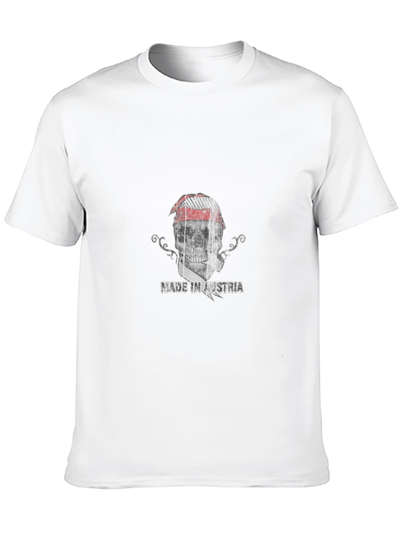 Austrian Flag Skull Graphic Tee
