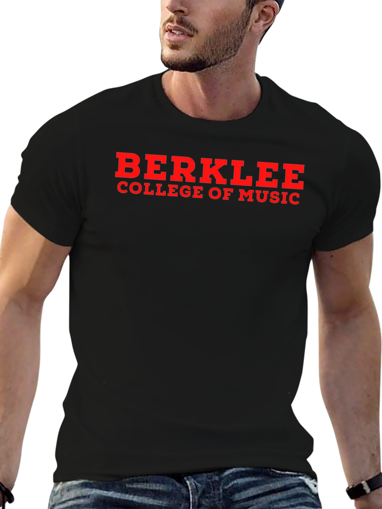 Berklee College of Music T-Shirt - Red on Black
