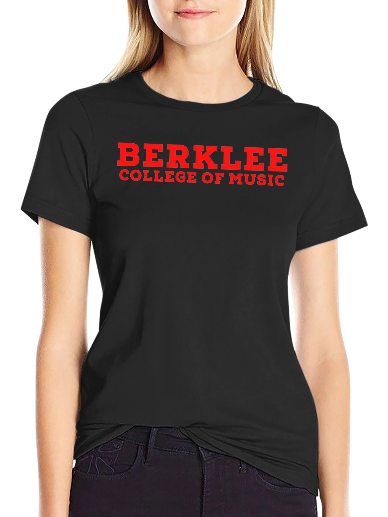 Berklee College of Music T-Shirt - Red on Black