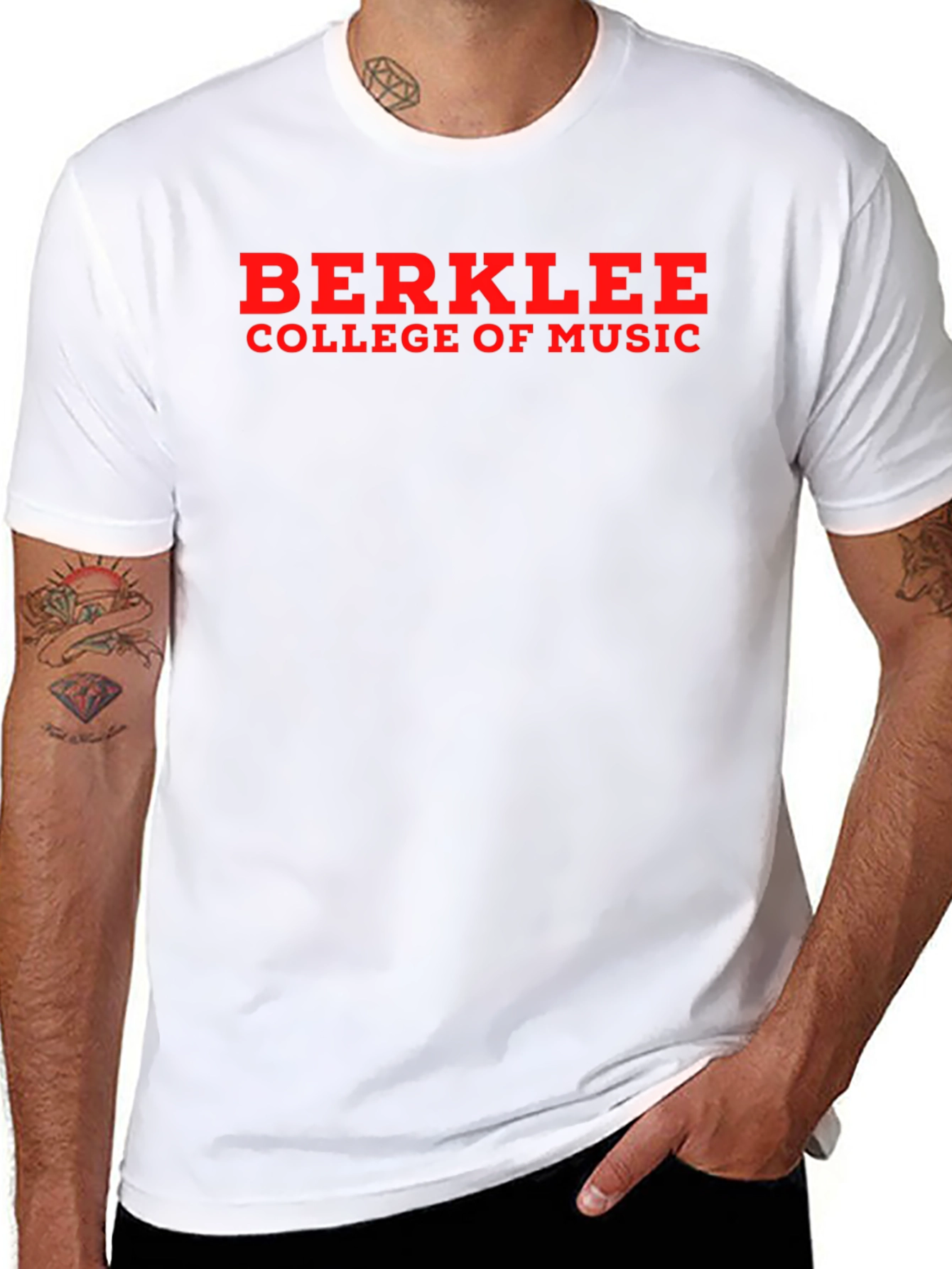 Berklee College of Music T-Shirt - Red on Black