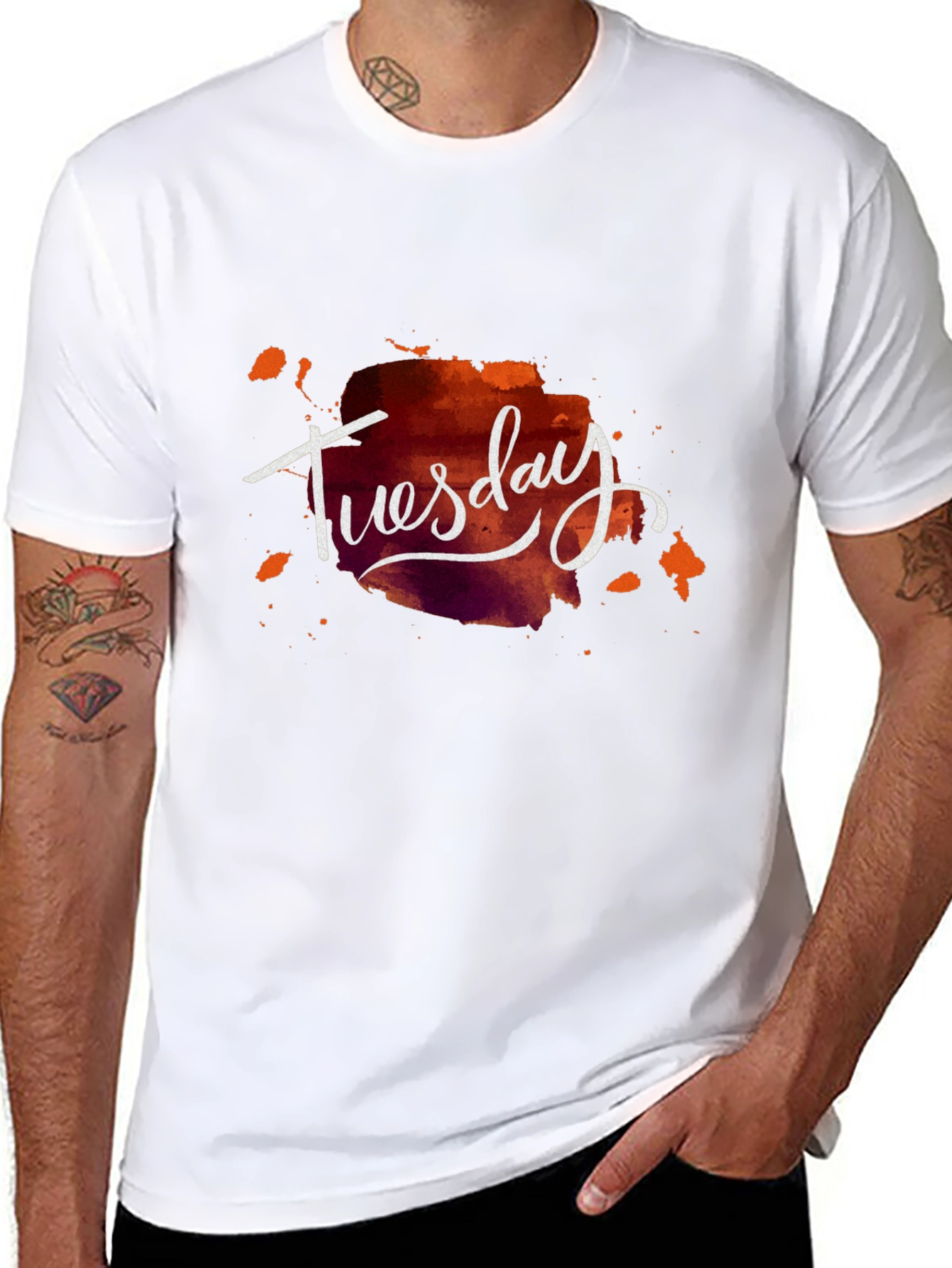 Tuesday Graphic Tee - Stylish Mens Black T-Shirt