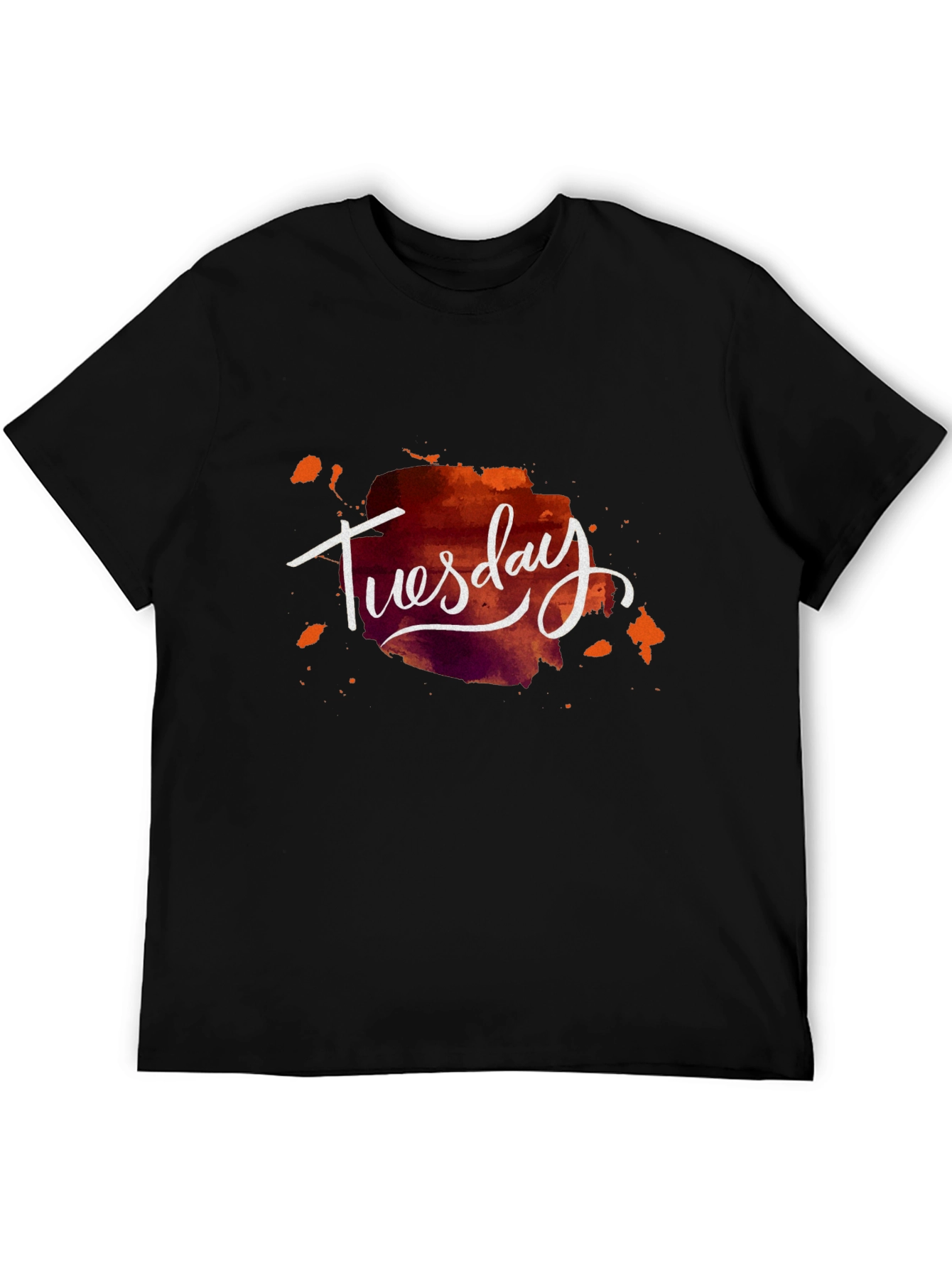 Tuesday Graphic Tee - Stylish Mens Black T-Shirt