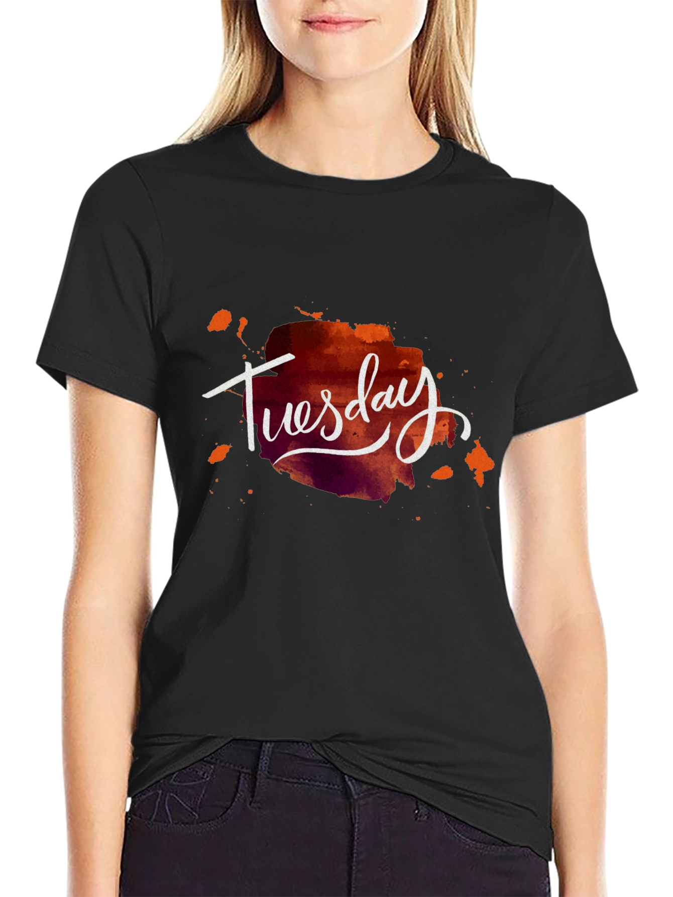 Tuesday Graphic Tee - Stylish Mens Black T-Shirt