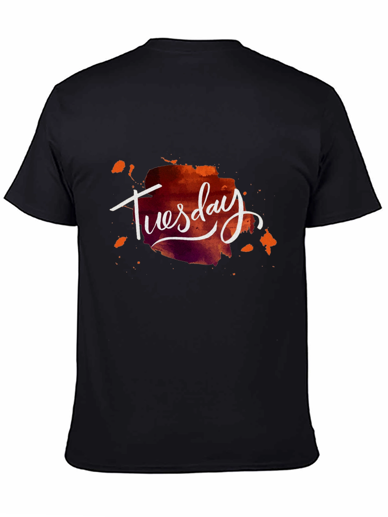 Tuesday Graphic Tee - Stylish Mens Black T-Shirt