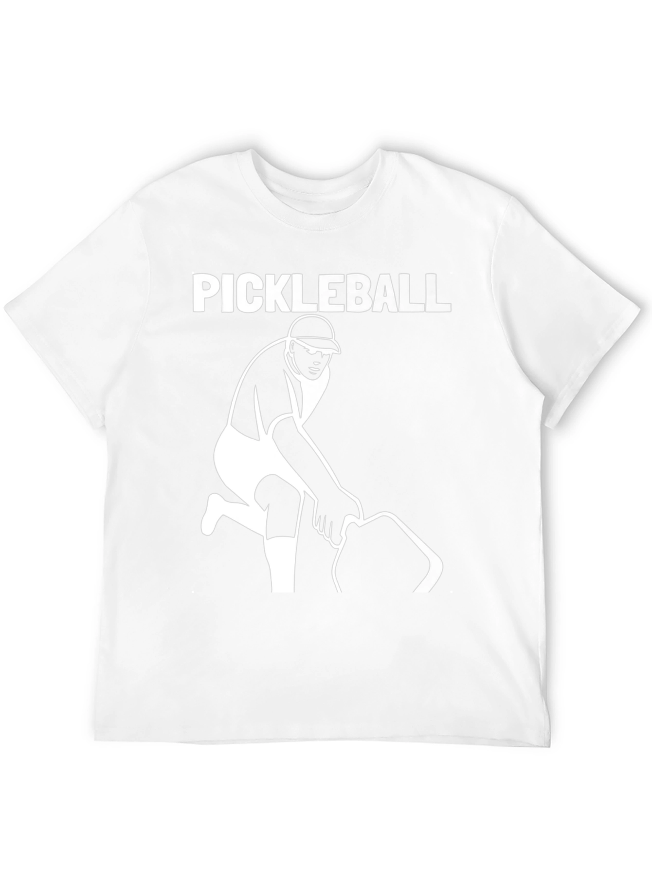 Pickleball Player Graphic T-Shirt - Black