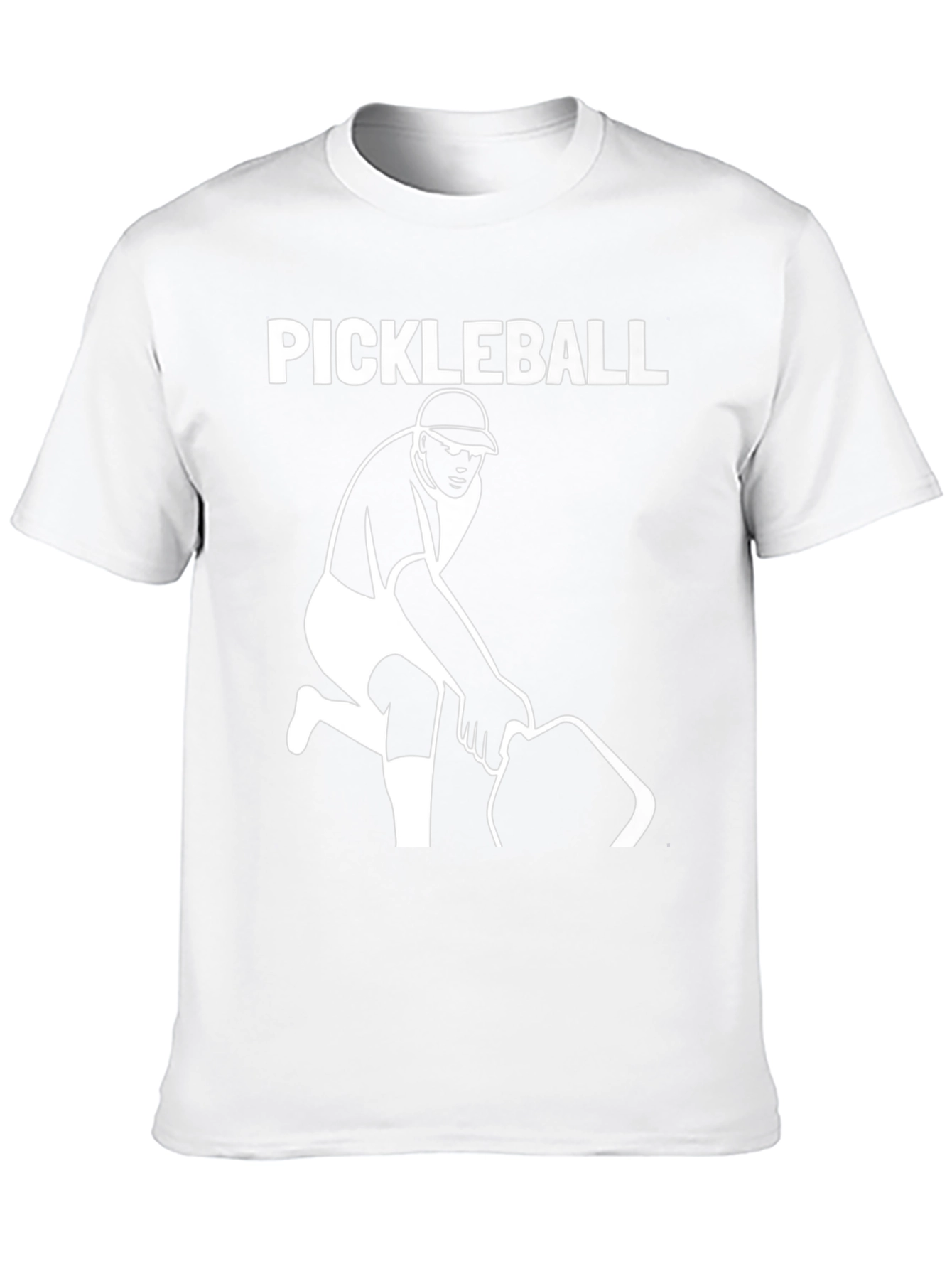 Pickleball Player Graphic T-Shirt - Black