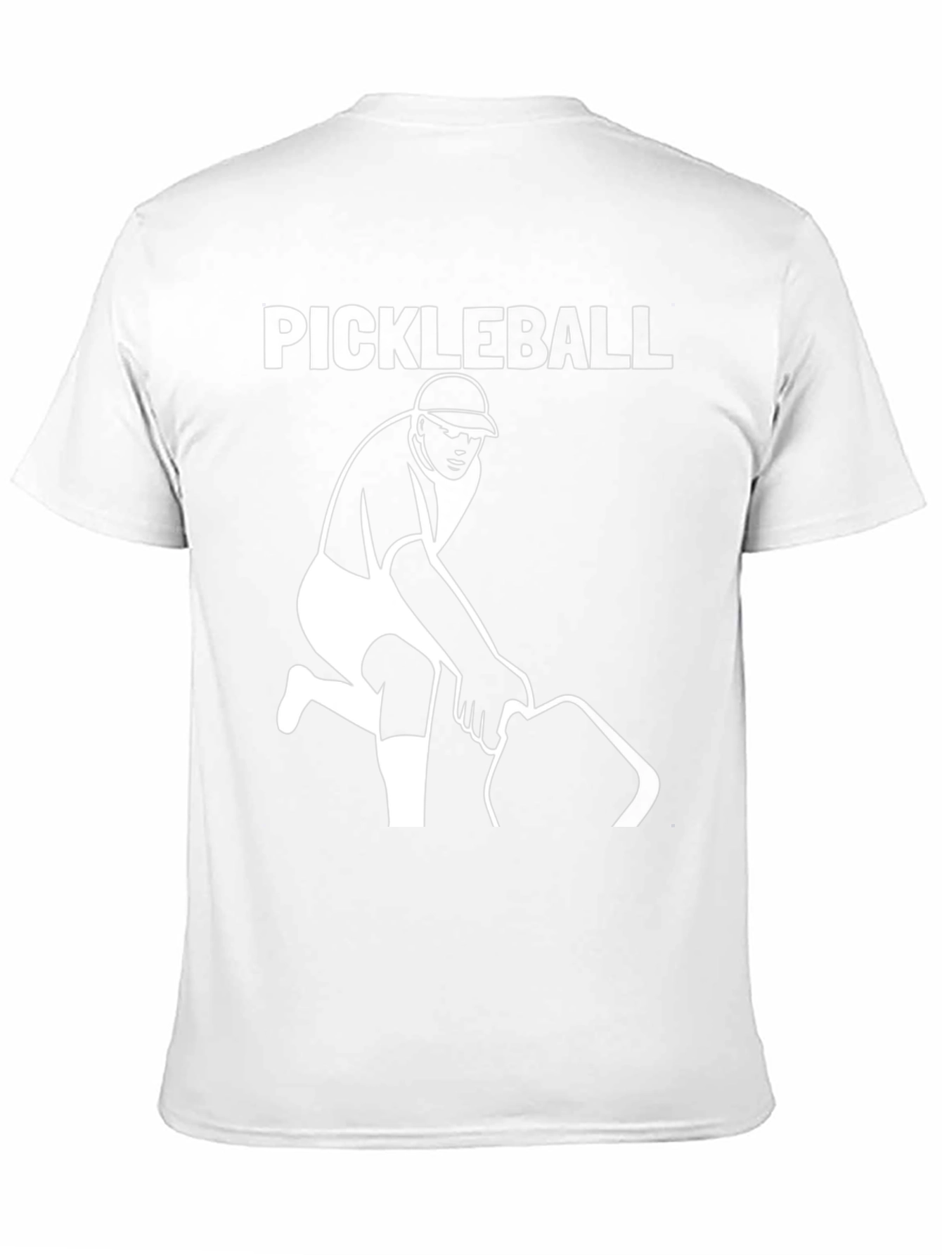 Pickleball Player Graphic T-Shirt - Black