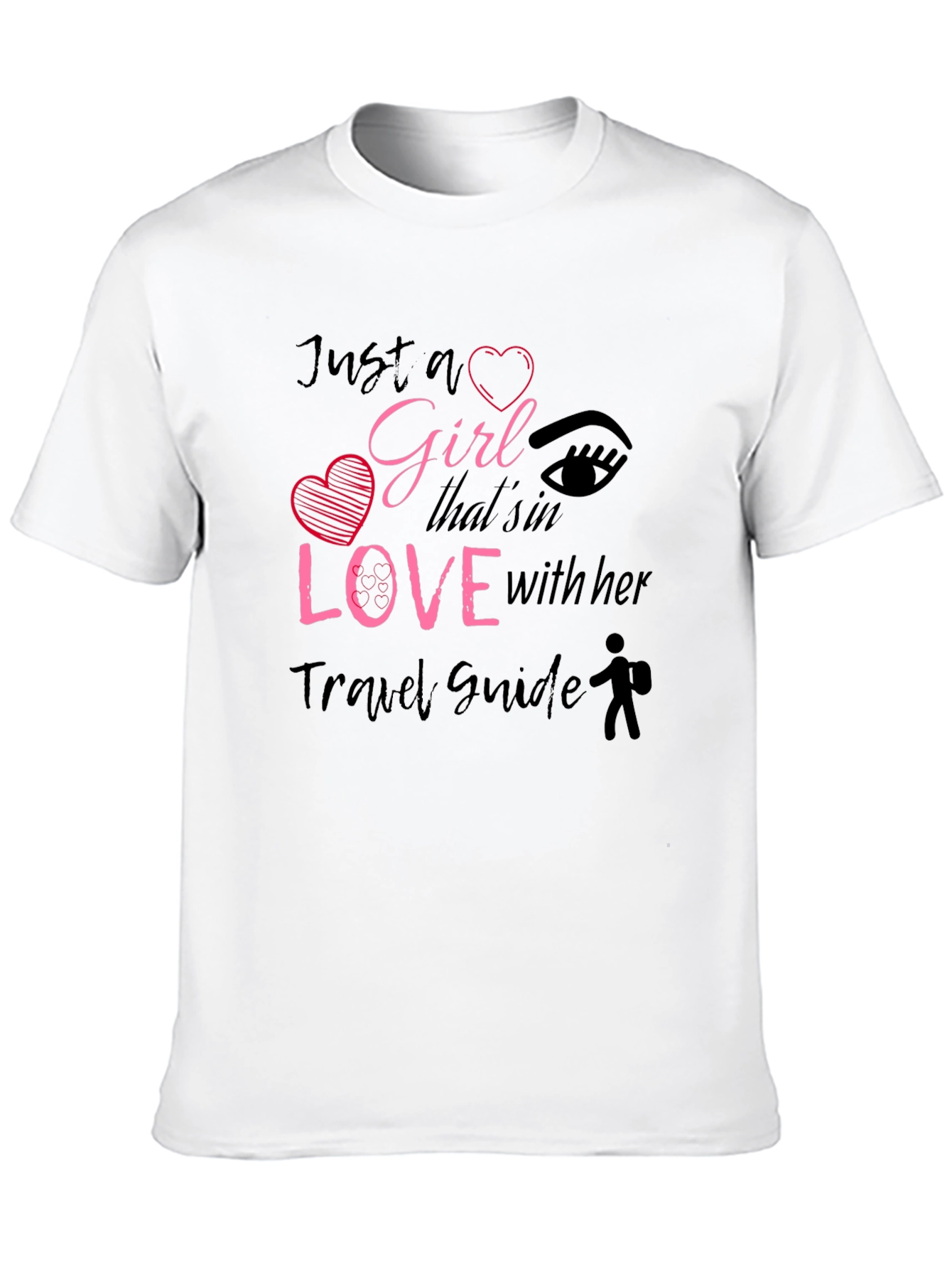 Just a Girl in Love With Travel Guide T-Shirt