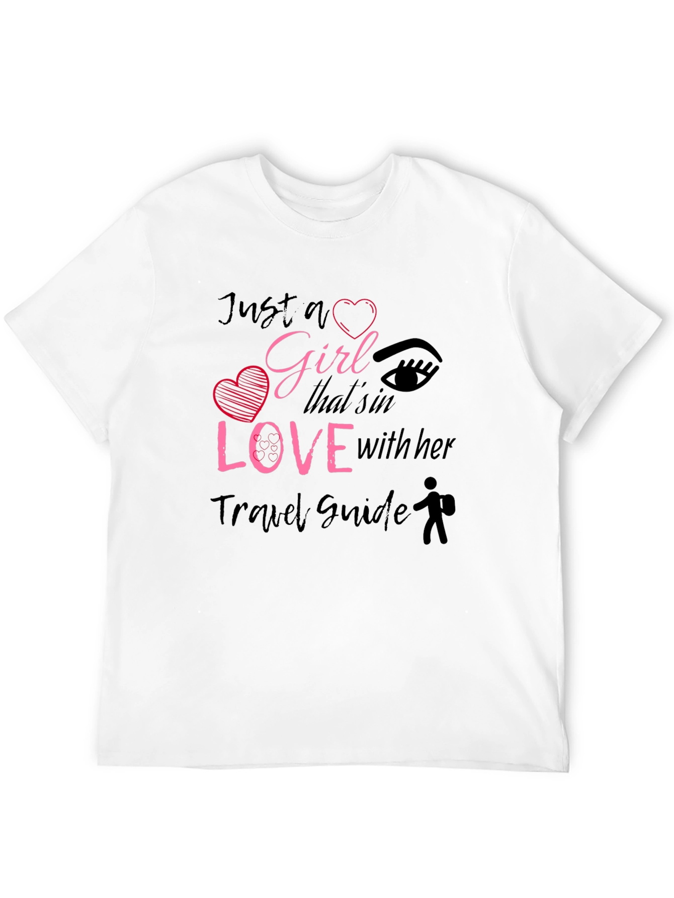 Just a Girl in Love With Travel Guide T-Shirt