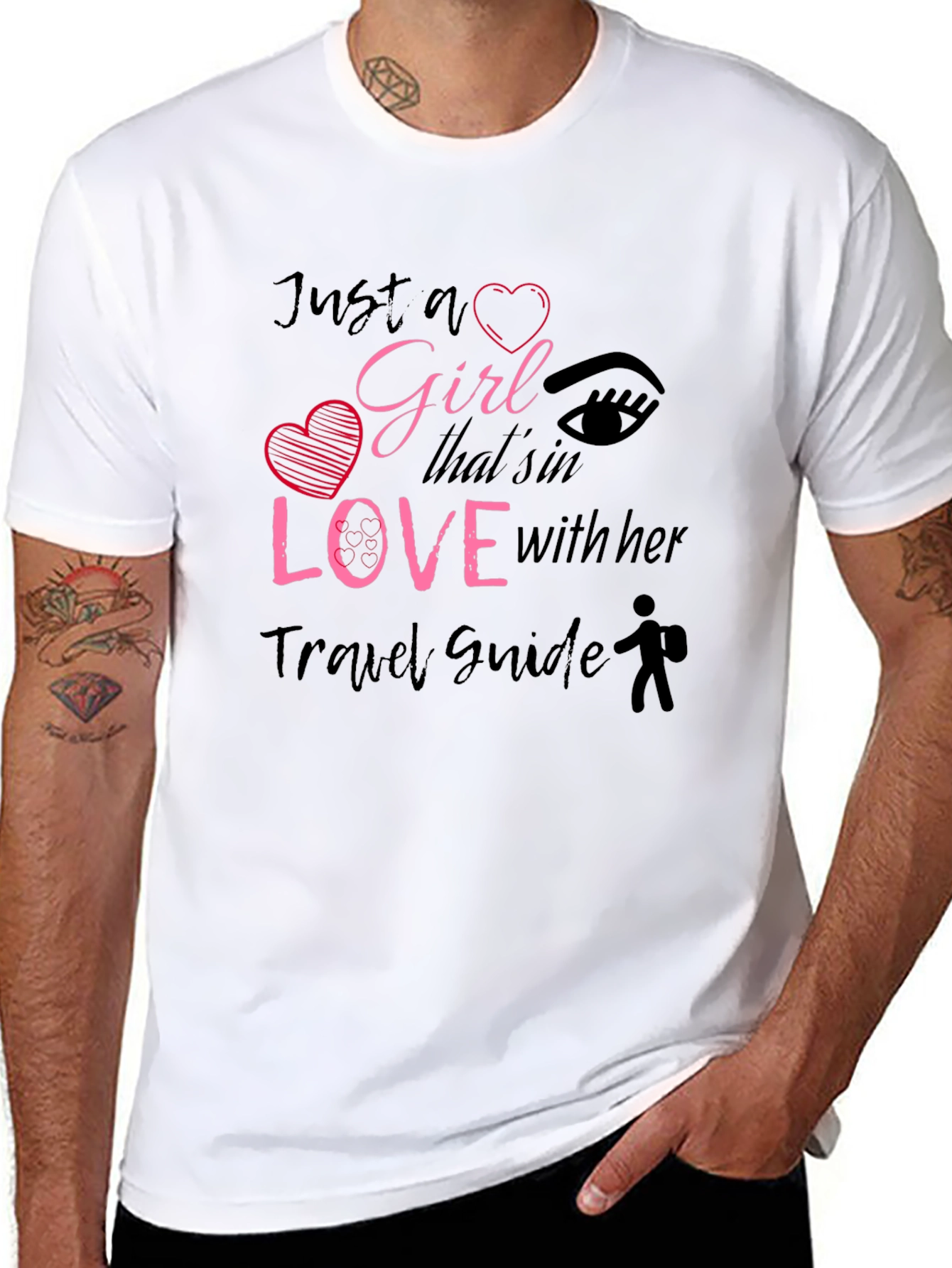 Just a Girl in Love With Travel Guide T-Shirt