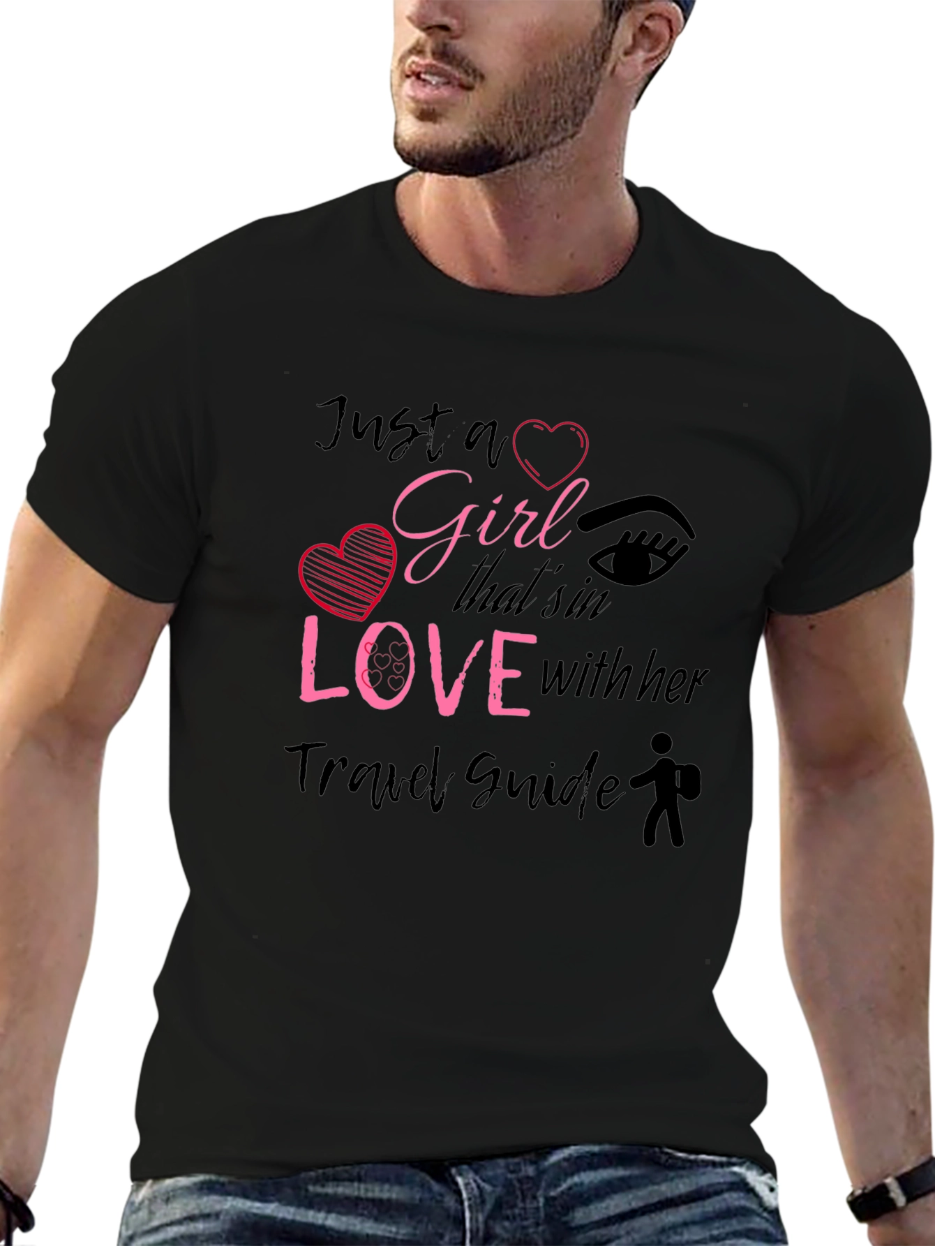 Just a Girl in Love With Travel Guide T-Shirt