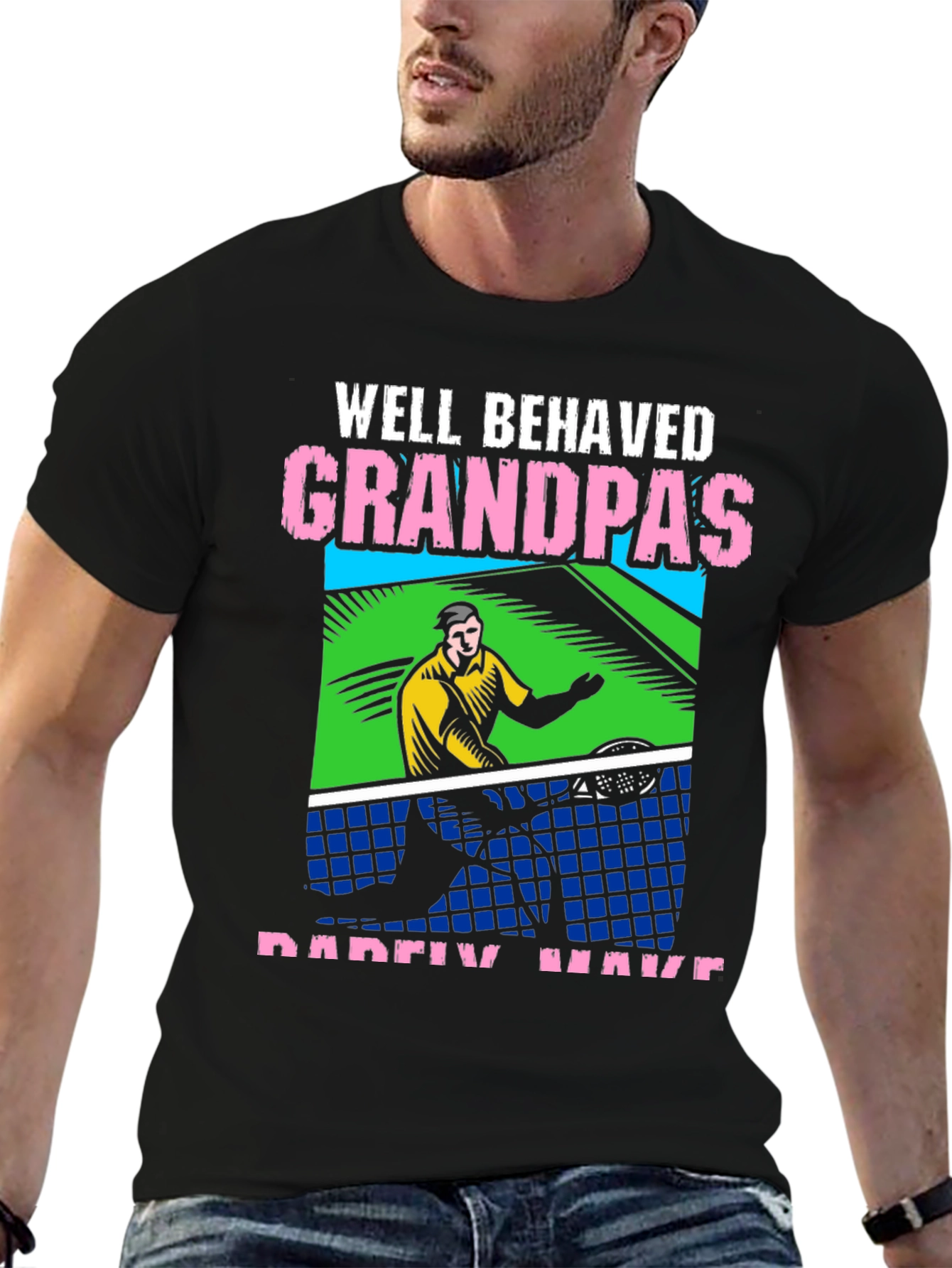 Well Behaved Grandpas Table Tennis T-Shirt