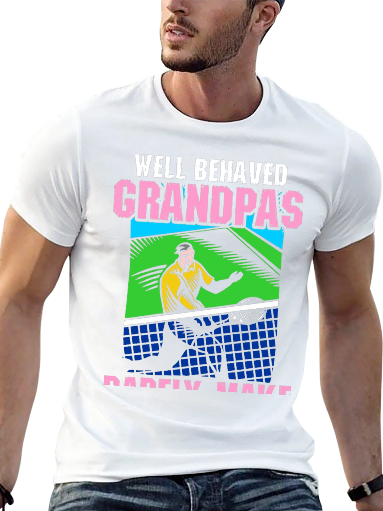 Well Behaved Grandpas Table Tennis T-Shirt