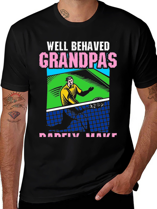 Well Behaved Grandpas Table Tennis T-Shirt