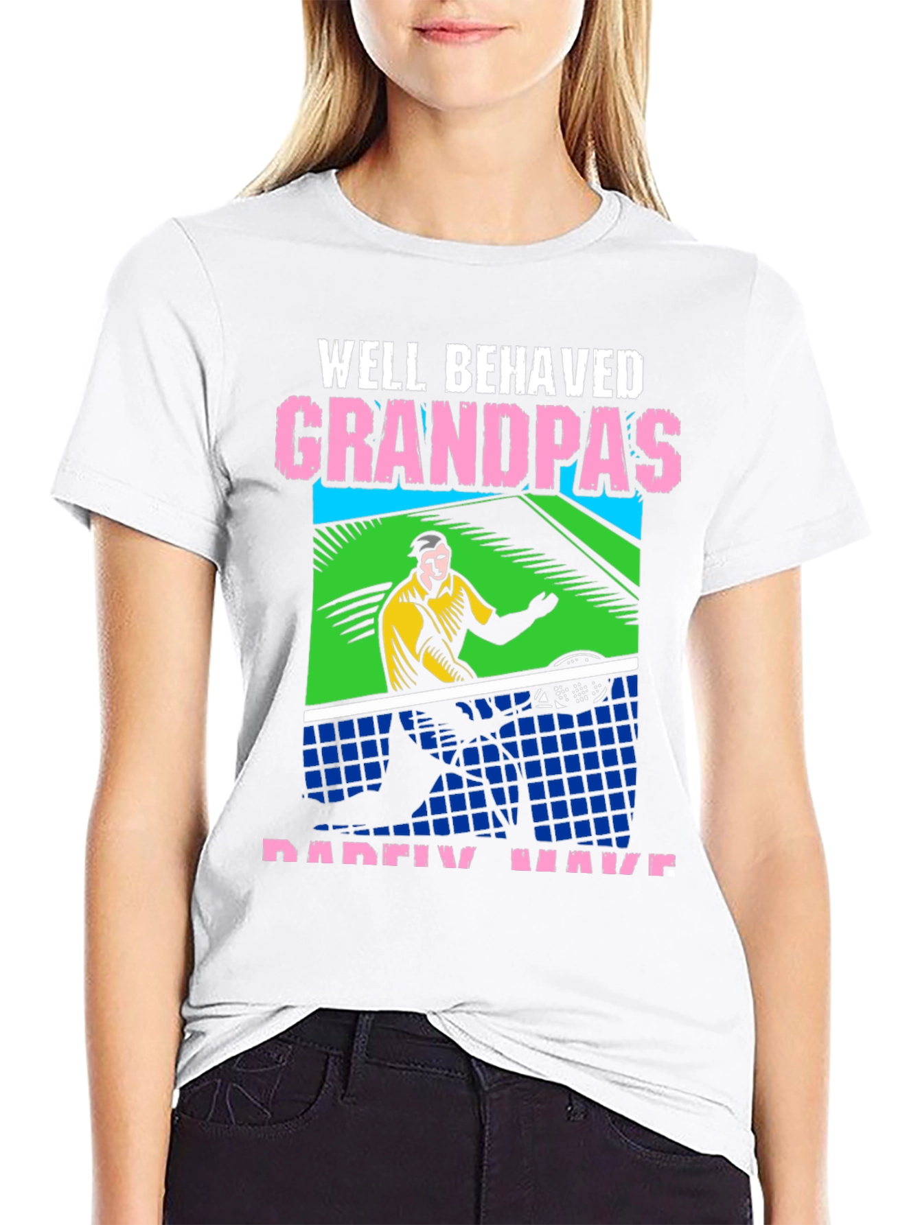 Well Behaved Grandpas Table Tennis T-Shirt