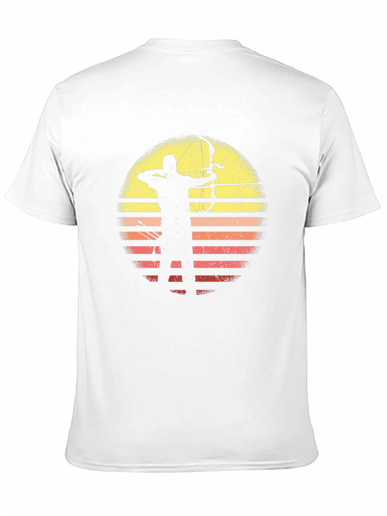 Archery Sunset Graphic Tee - Black Cotton T-Shirt
