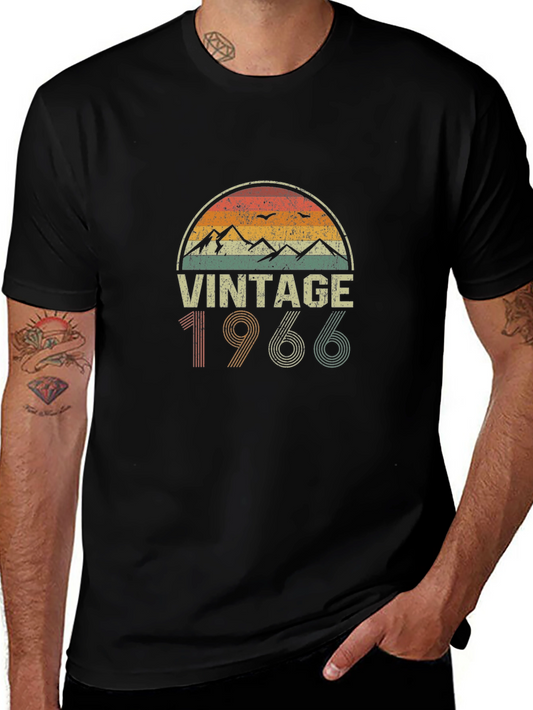 Vintage 1966 Graphic T-Shirt - Retro Birthday Gift
