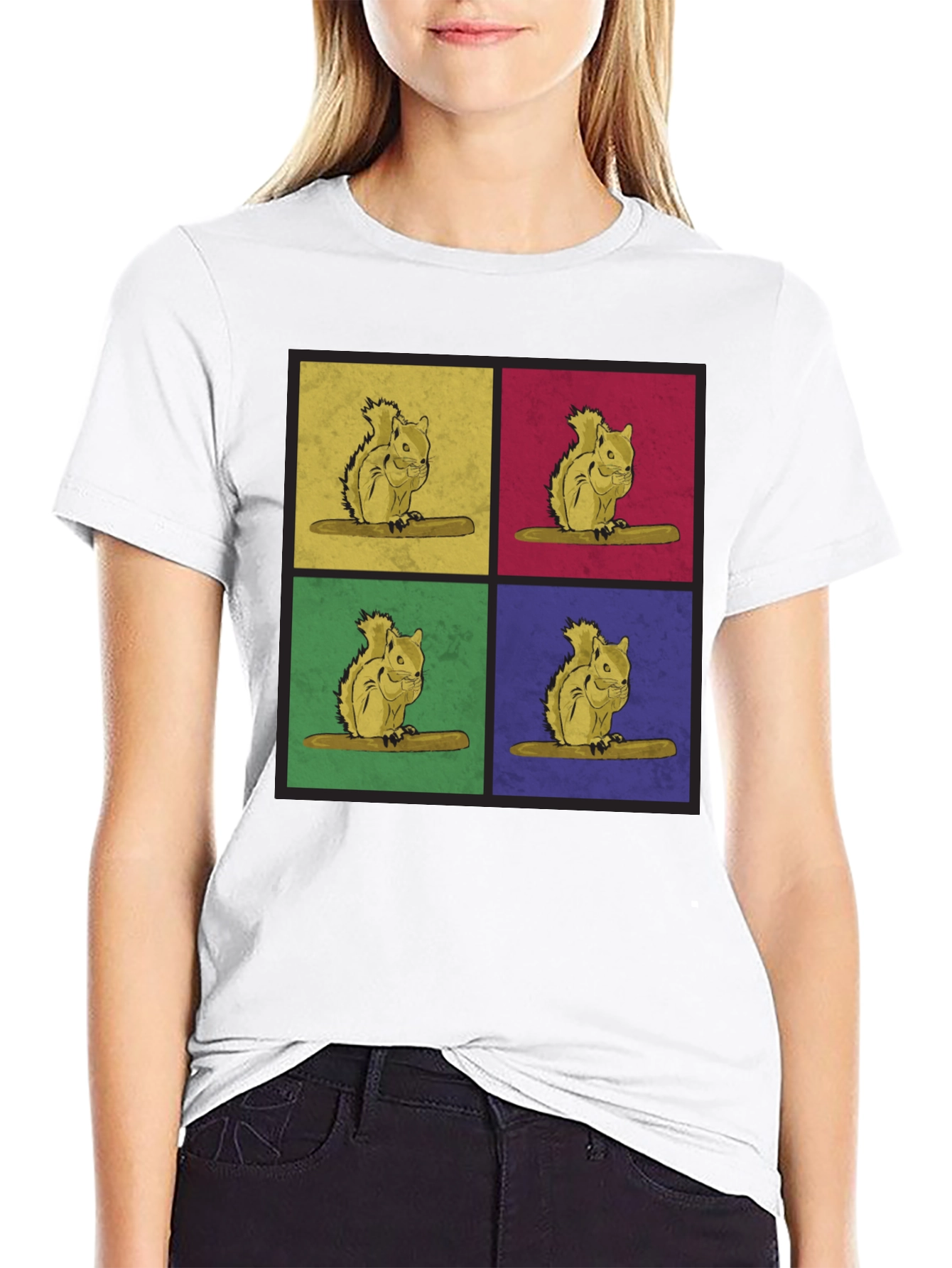 Pop Art Squirrel Graphic Tee