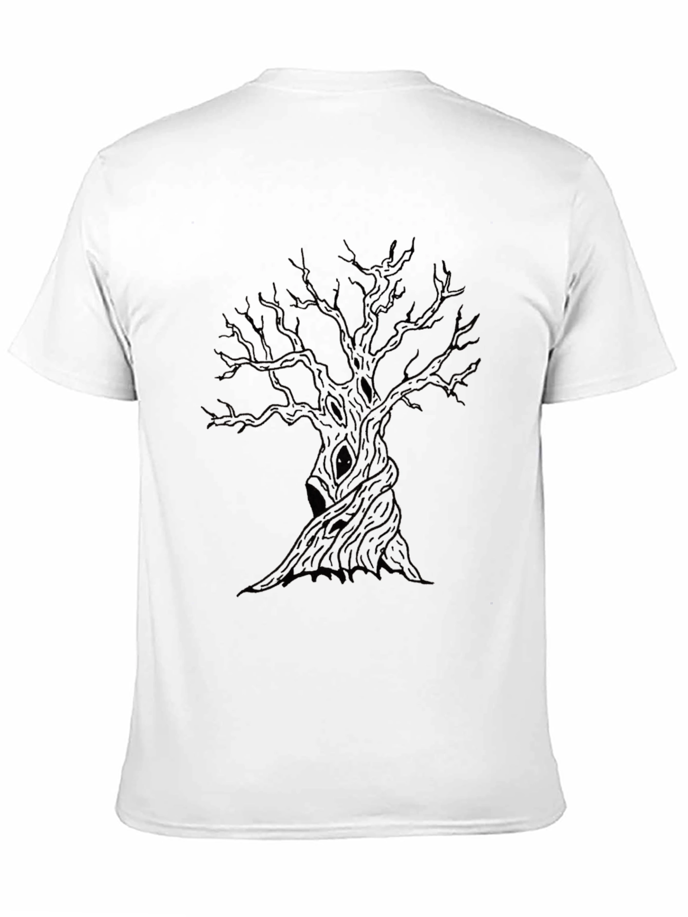 Mens Black Tree Graphic Tee