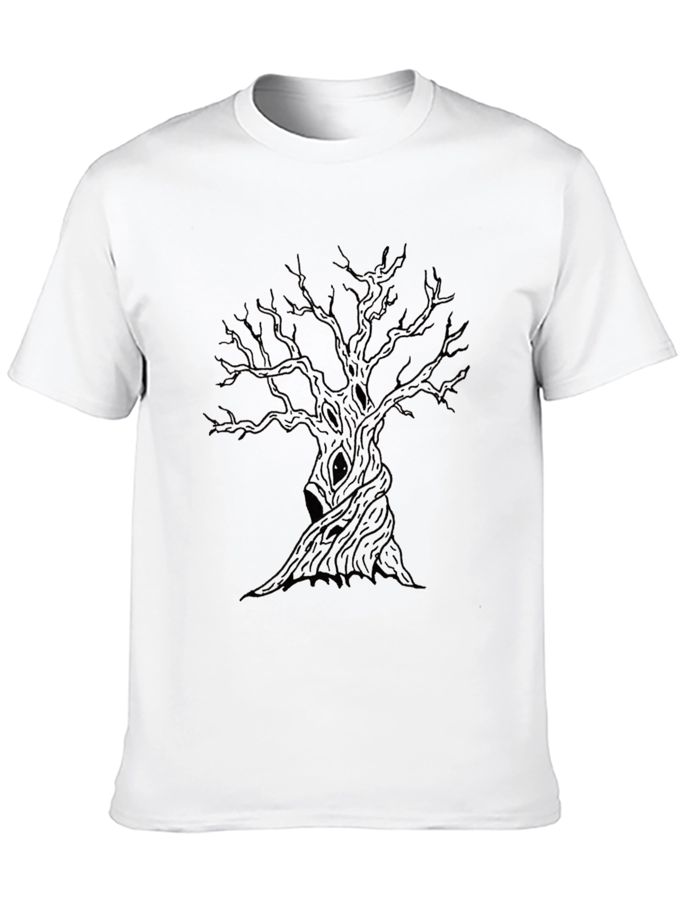 Mens Black Tree Graphic Tee