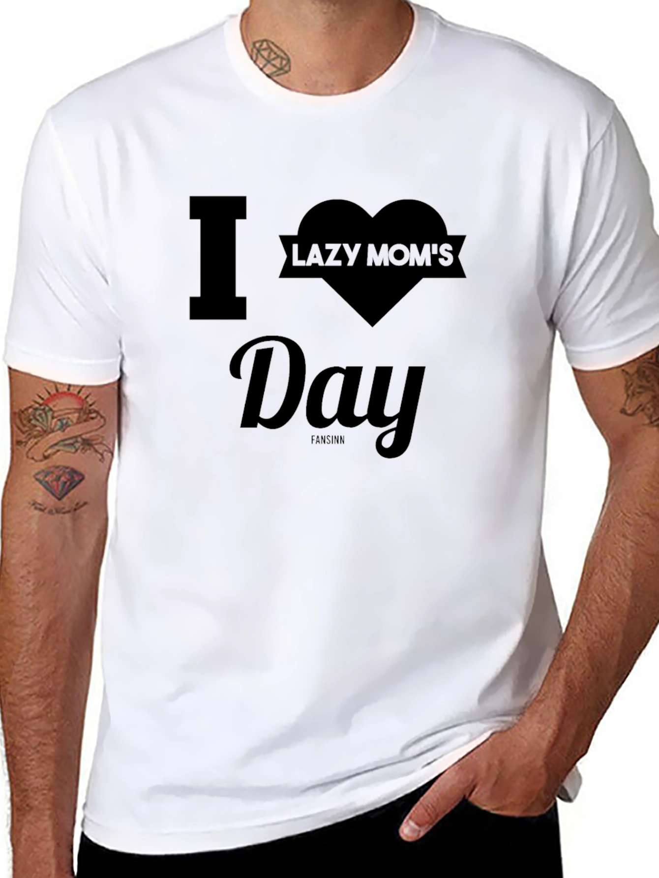I Heart Lazy Moms Day T-Shirt