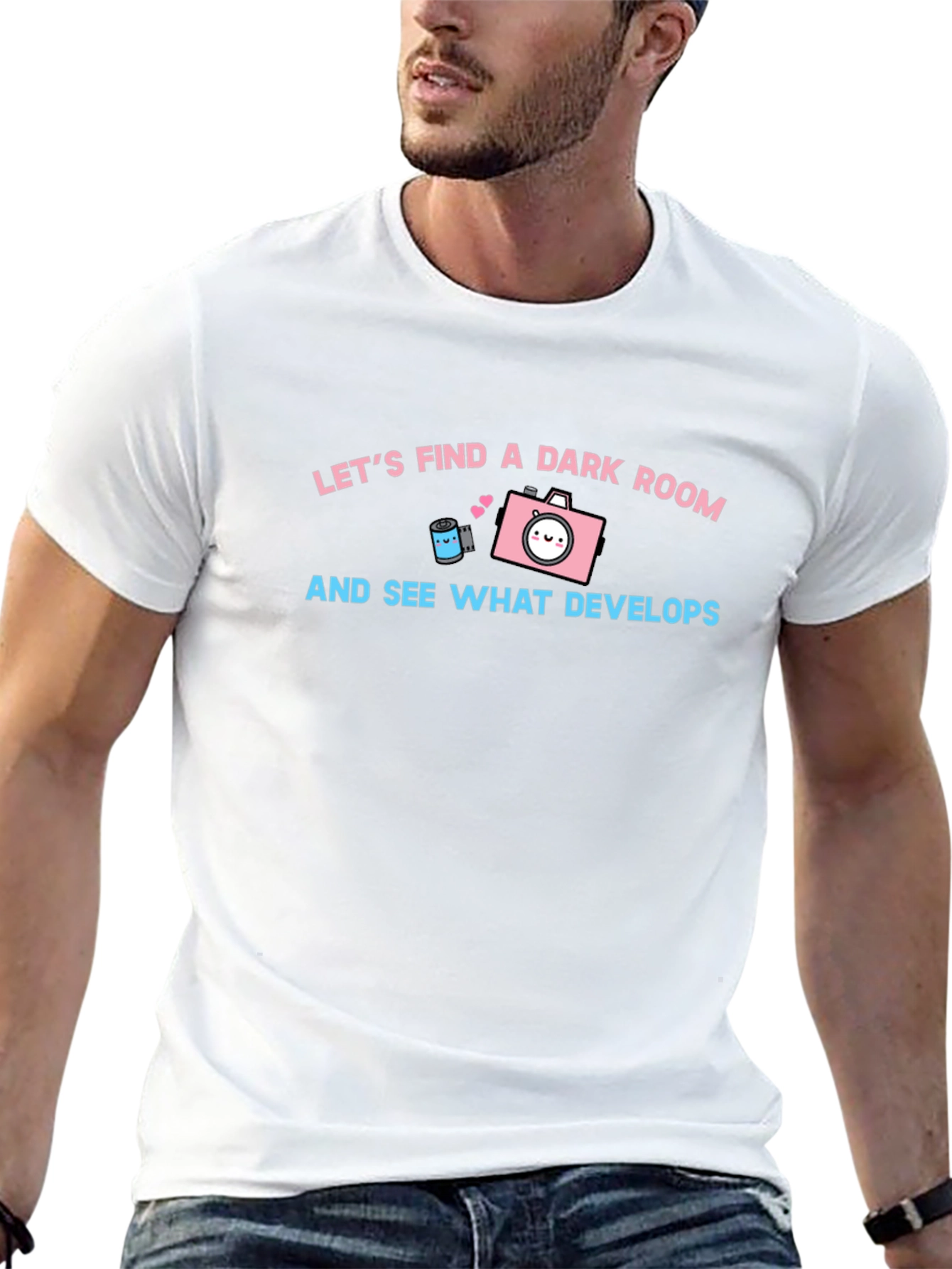 Find a Dark Room T-Shirt: Cute Camera Graphic Tee