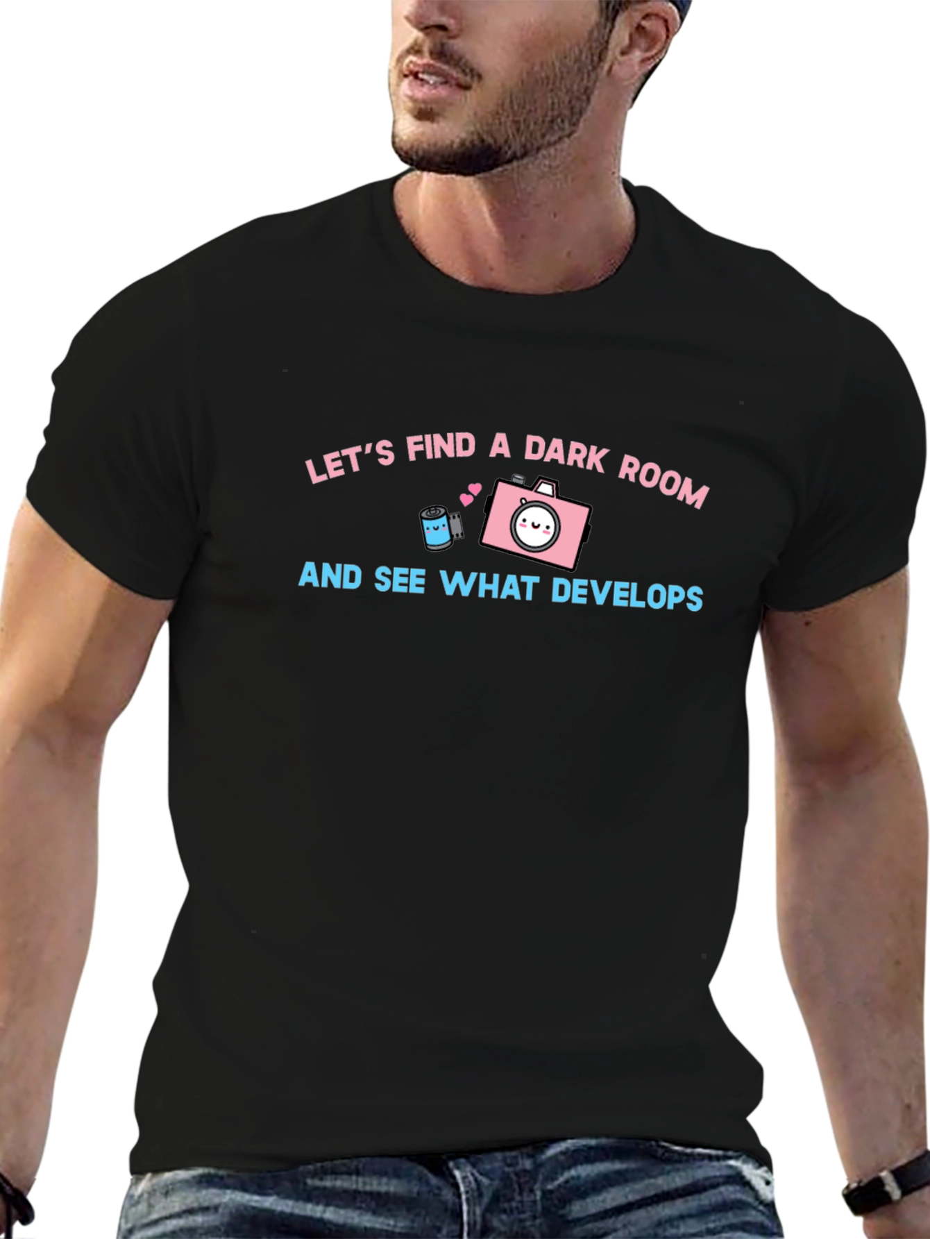 Find a Dark Room T-Shirt: Cute Camera Graphic Tee