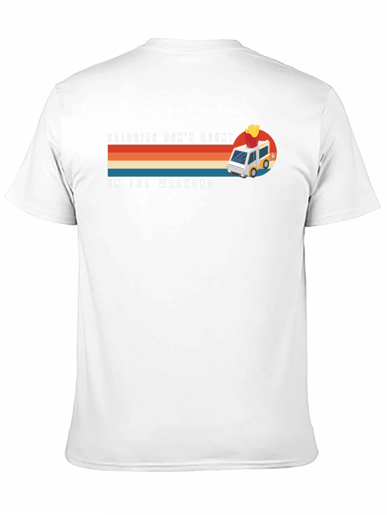 Calories Dont Count Weekend Black Graphic Tee