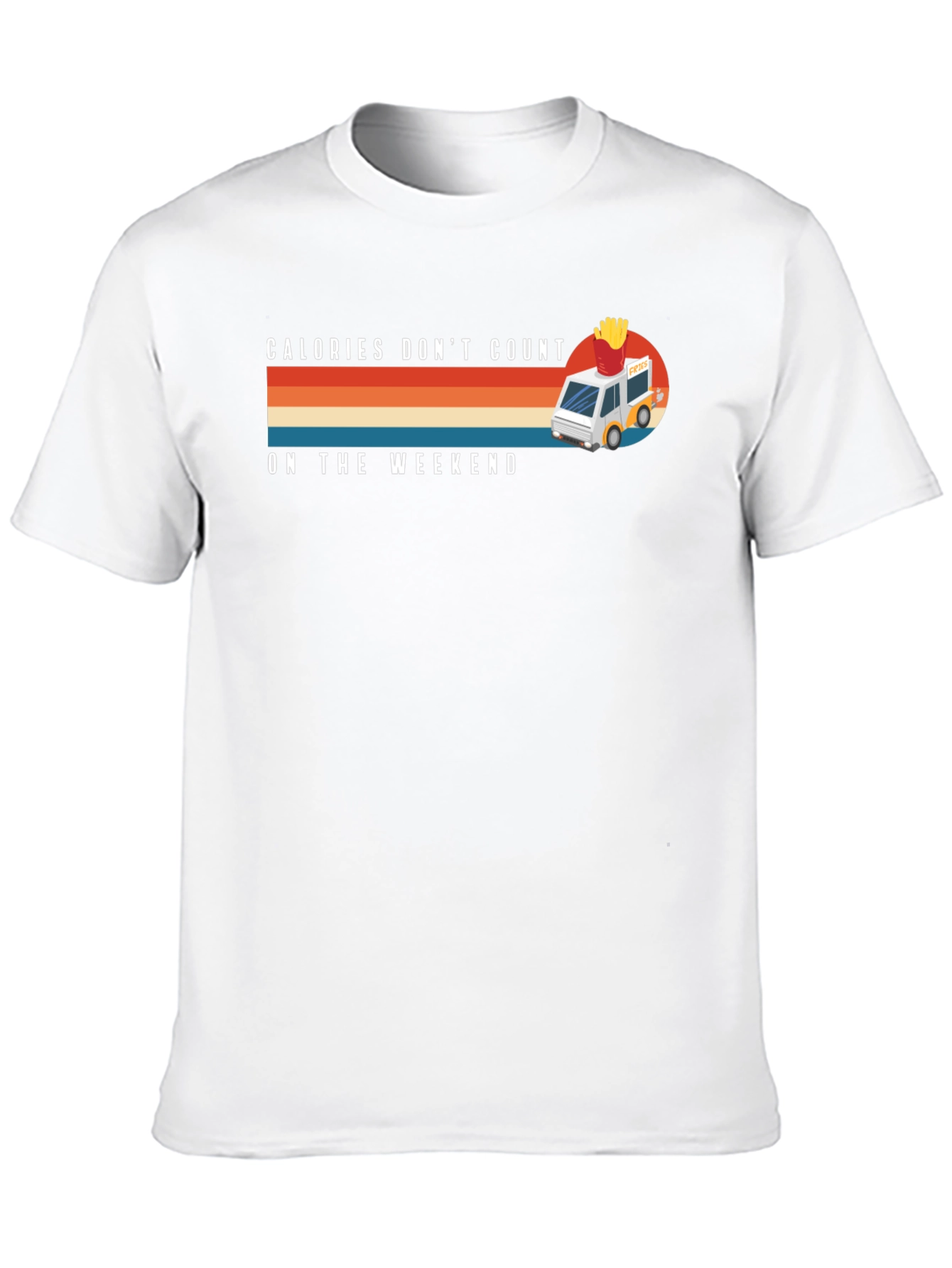 Calories Dont Count Weekend Black Graphic Tee