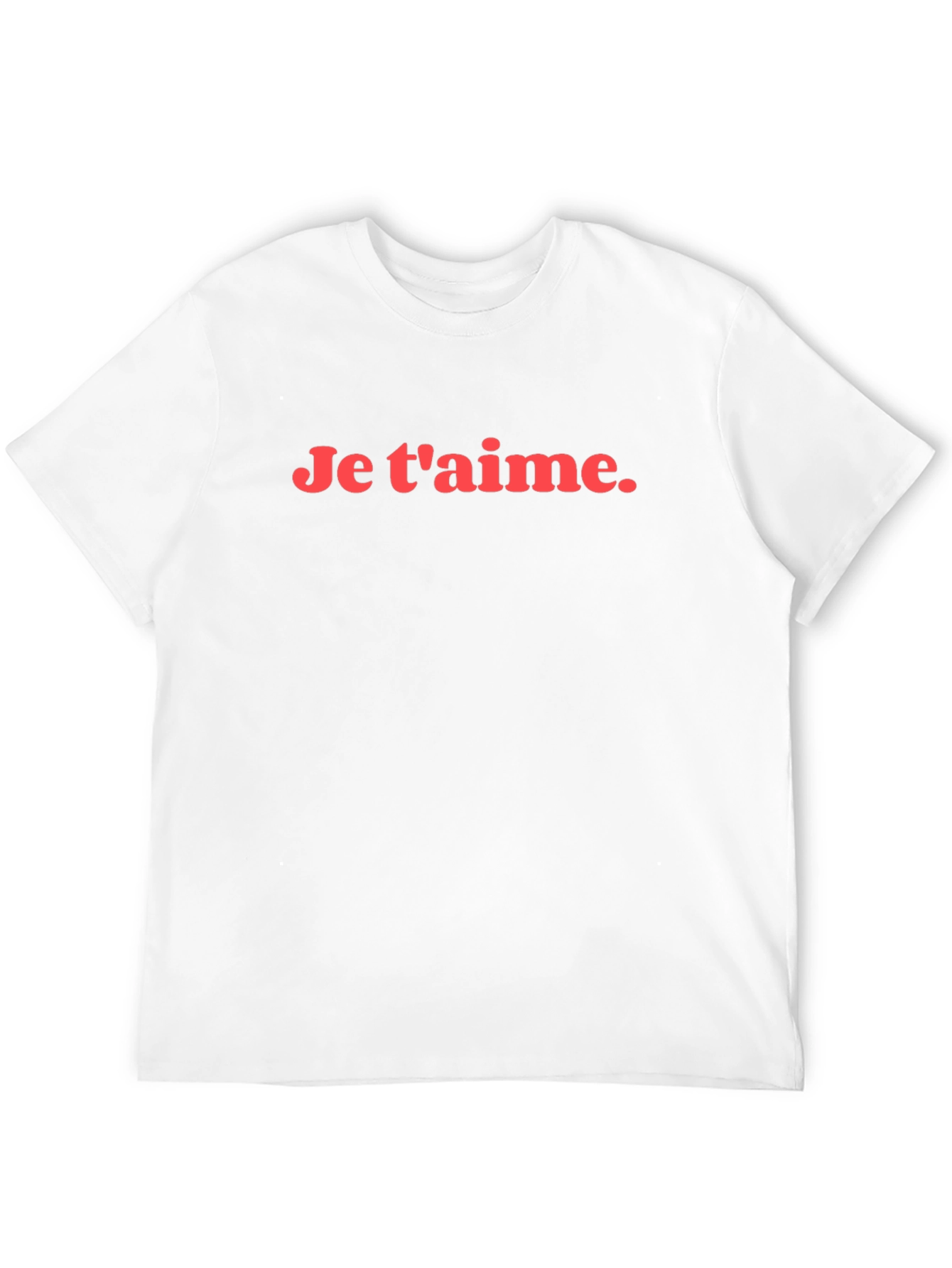 Je taime Graphic Tee - Black Casual T-Shirt