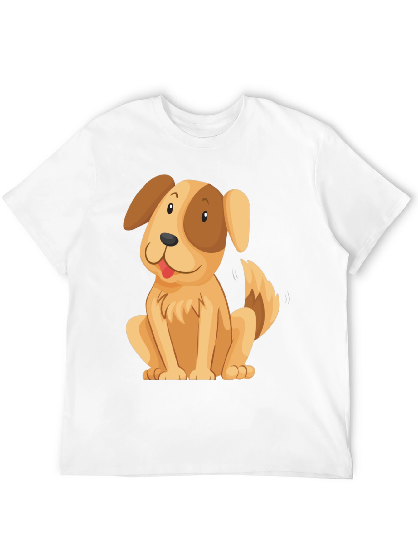 Cute Cartoon Dog Graphic T-Shirt