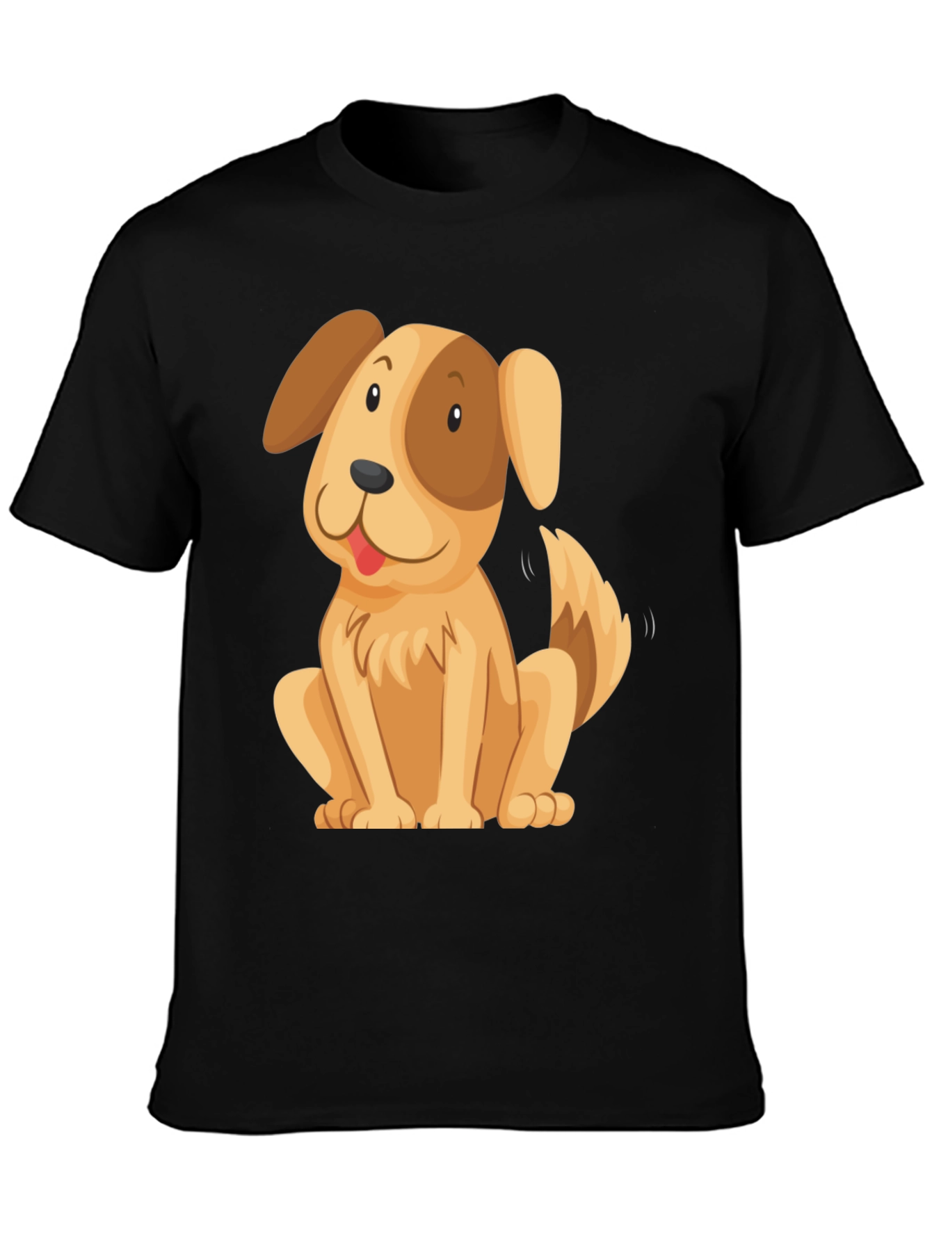 Cute Cartoon Dog Graphic T-Shirt