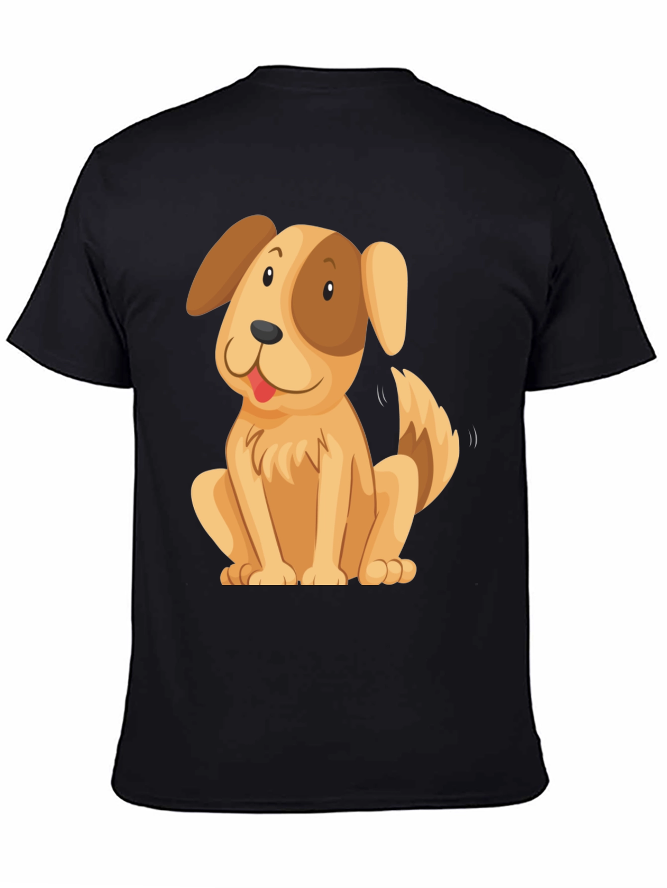 Cute Cartoon Dog Graphic T-Shirt