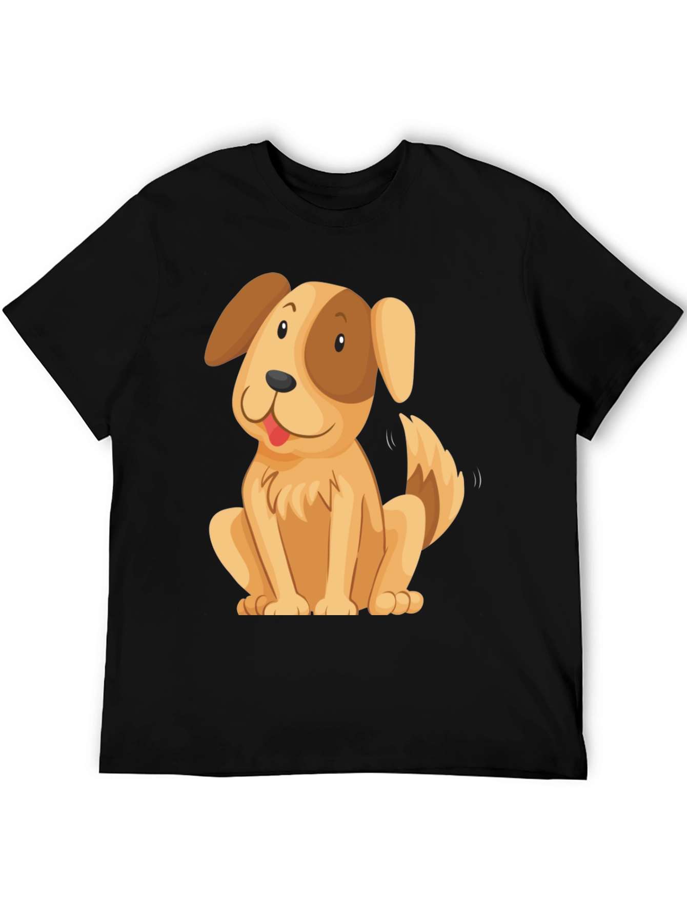 Cute Cartoon Dog Graphic T-Shirt