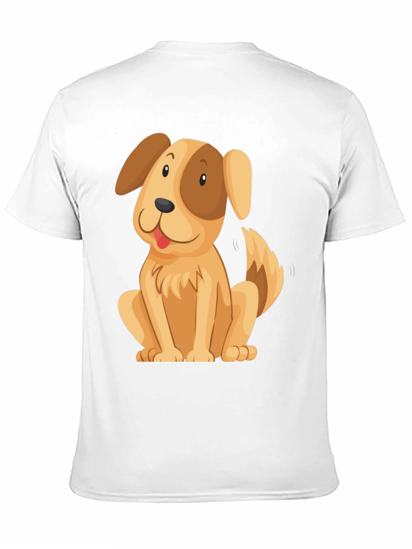 Cute Cartoon Dog Graphic T-Shirt